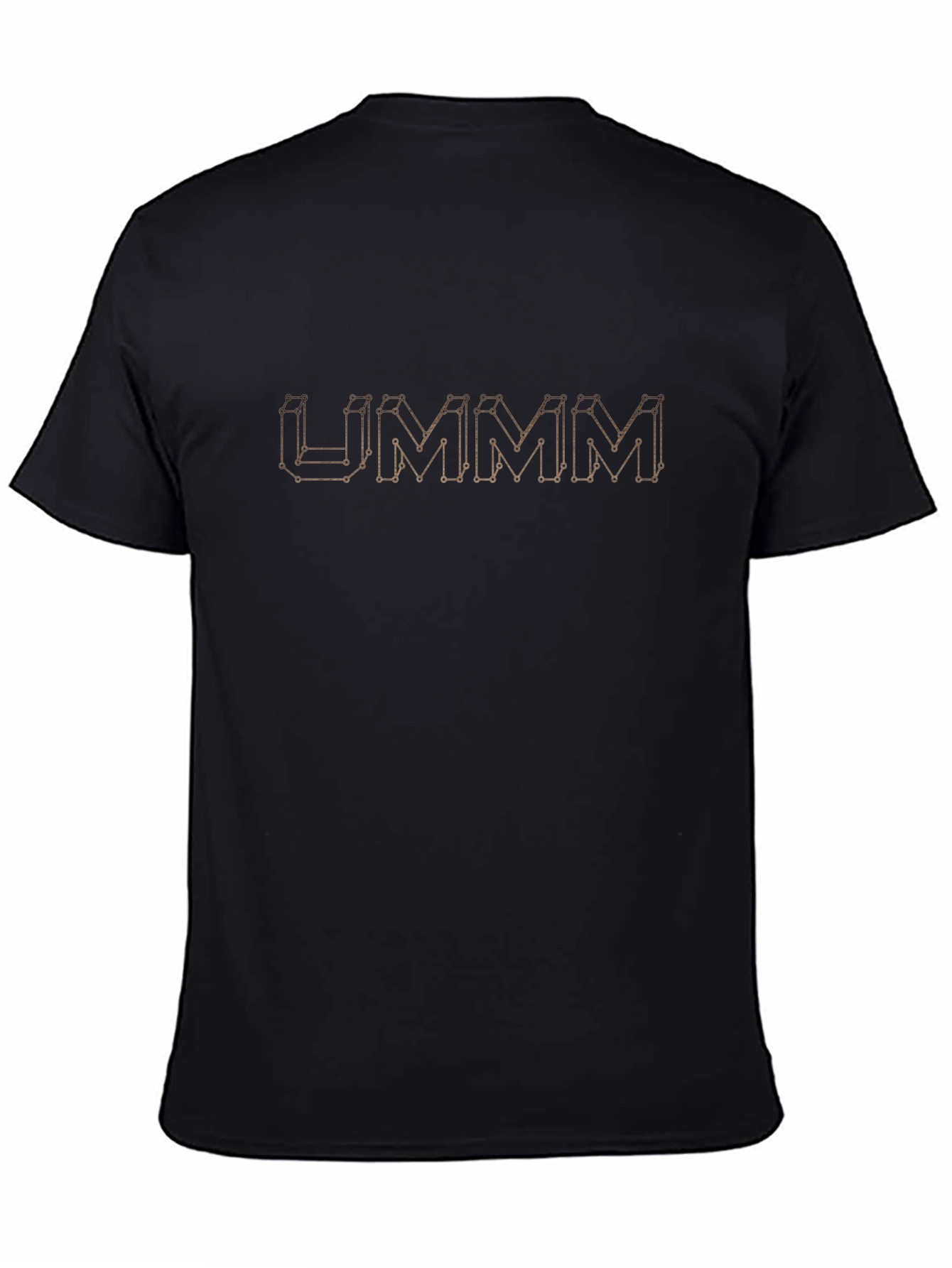UMMM 3D Graphic Black T-Shirt