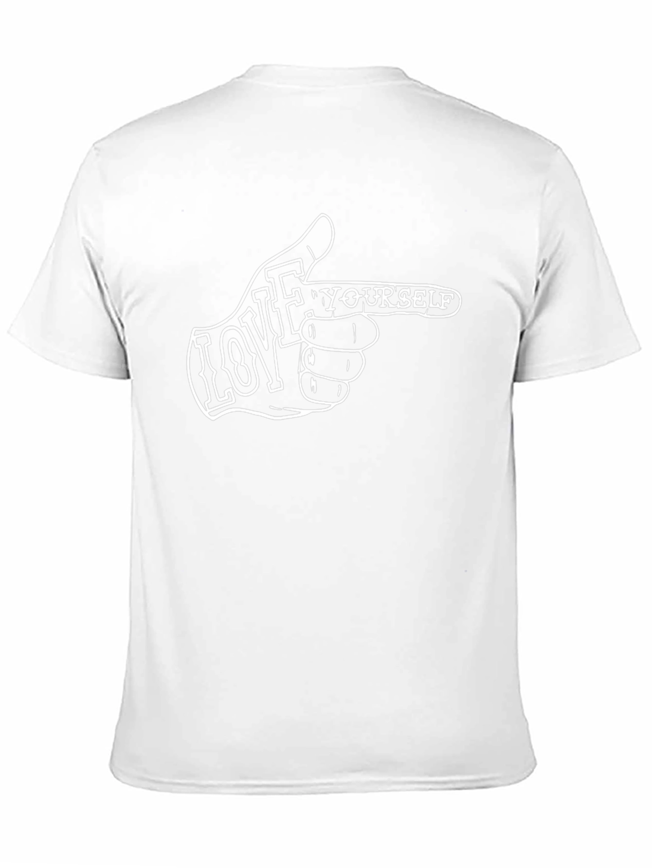 Love Yourself Graphic Tee - Black Crew Neck Shirt