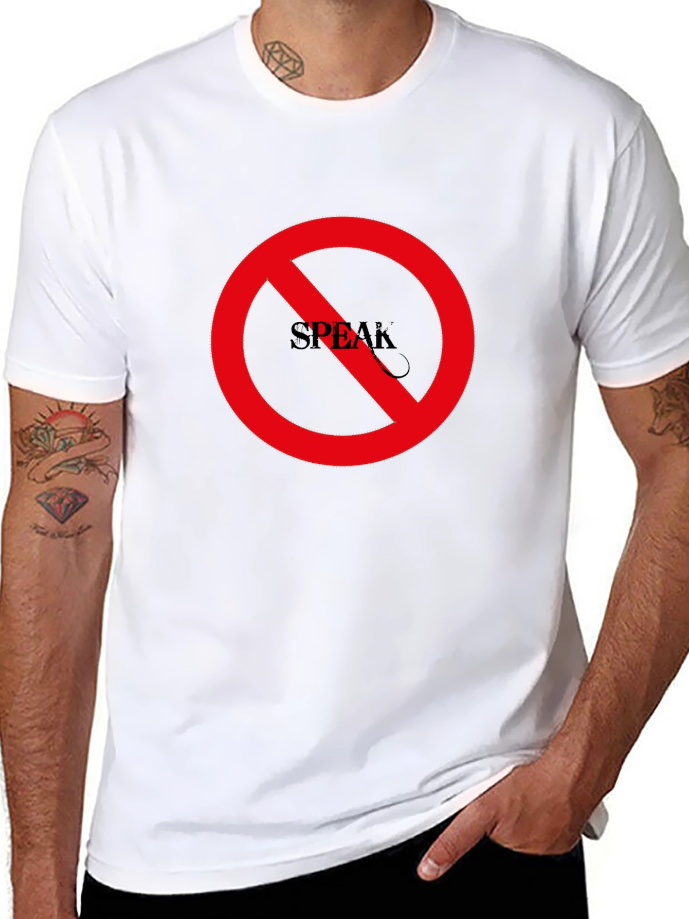 No Speak T-Shirt - Express Yourself Without Words