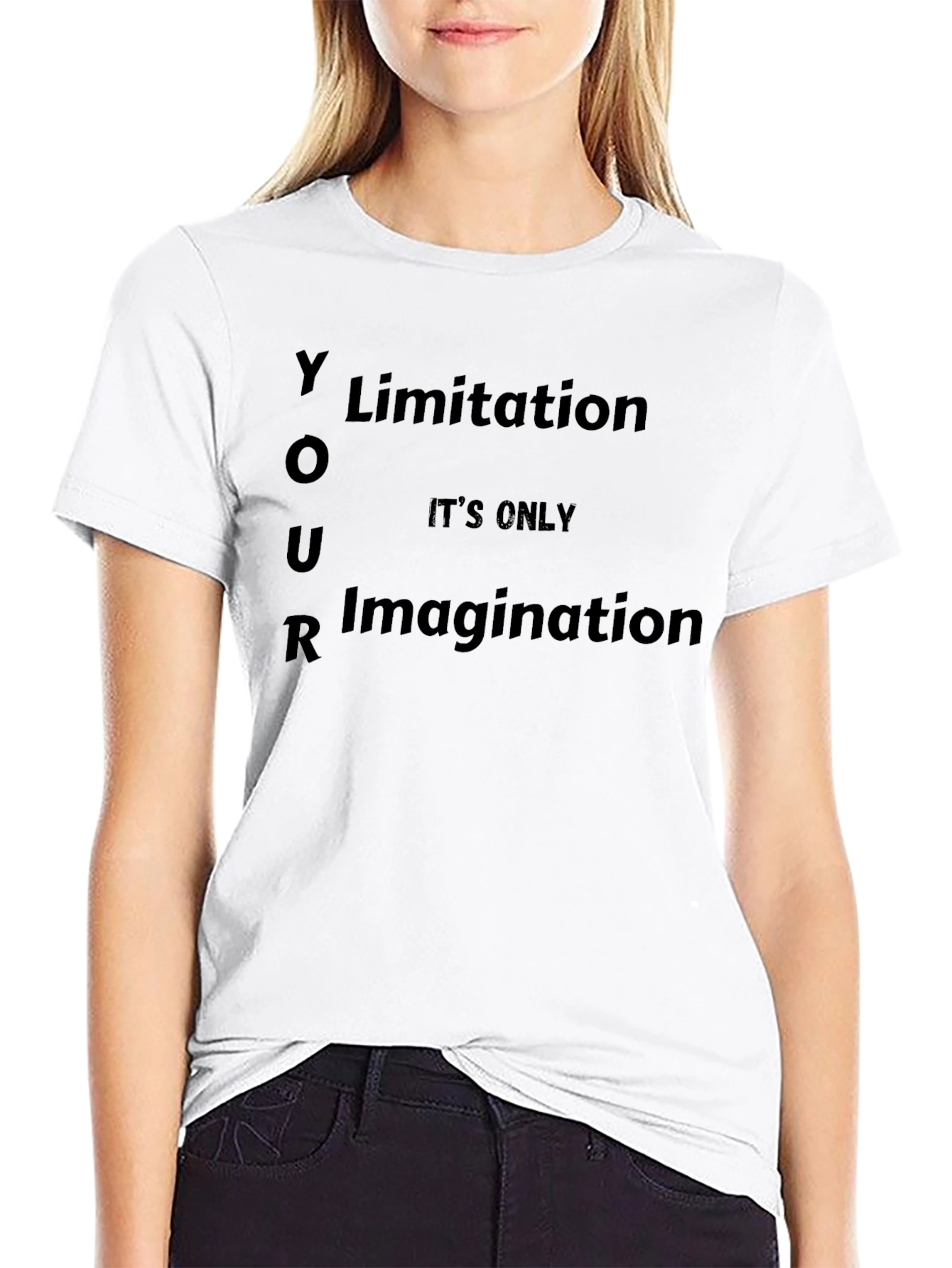 Motivational Your Limitation Graphic T-Shirt