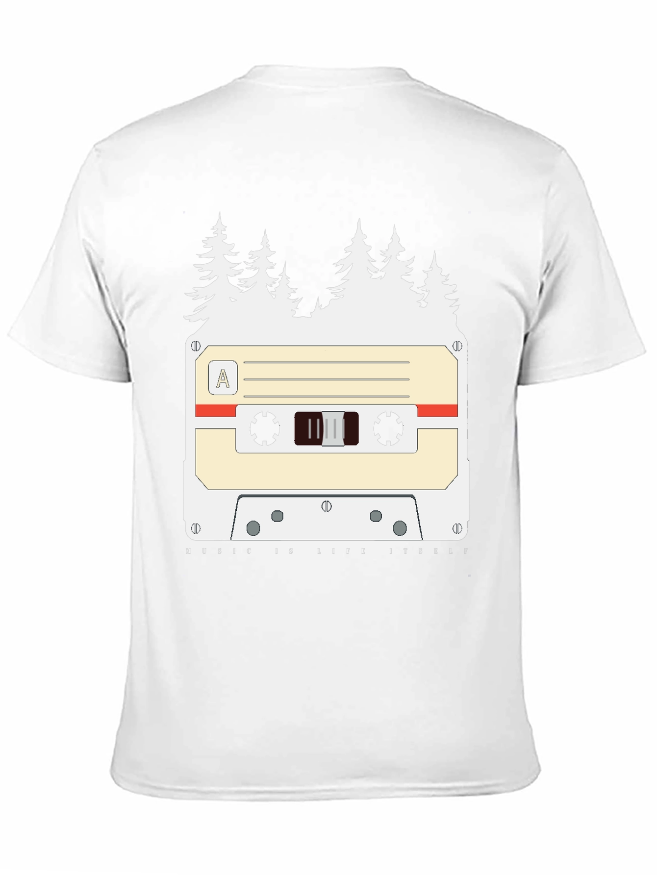 Retro Cassette Tape Forest Graphic Tee
