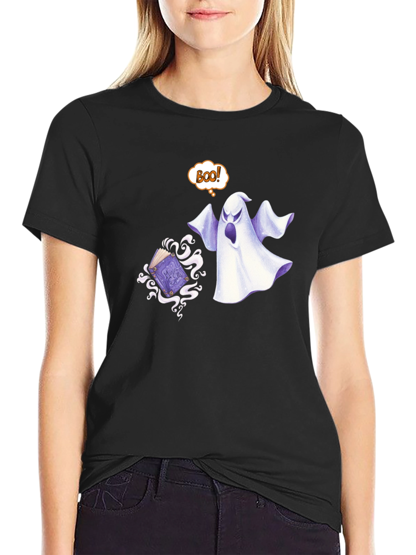 Ghostly Boo! Graphic T-Shirt
