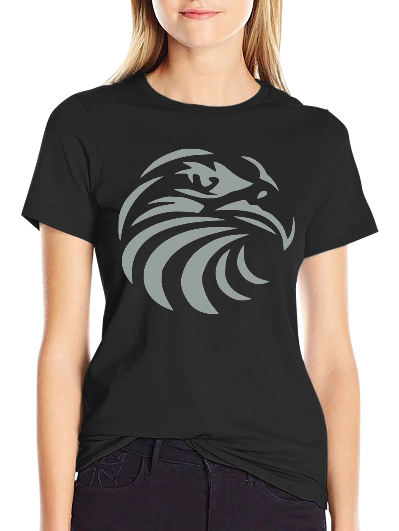 Bold Eagle Graphic Black T-Shirt