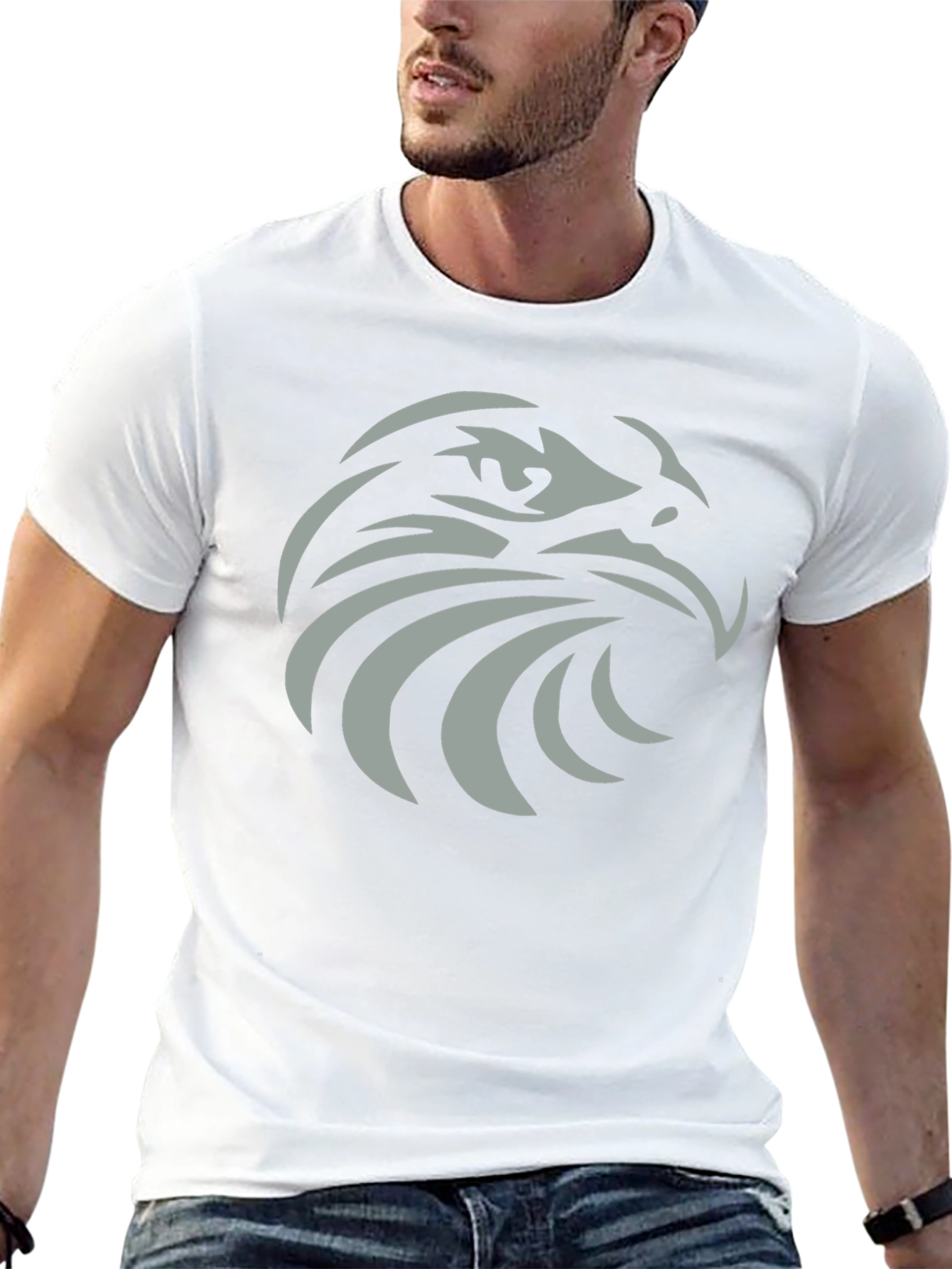 Bold Eagle Graphic Black T-Shirt