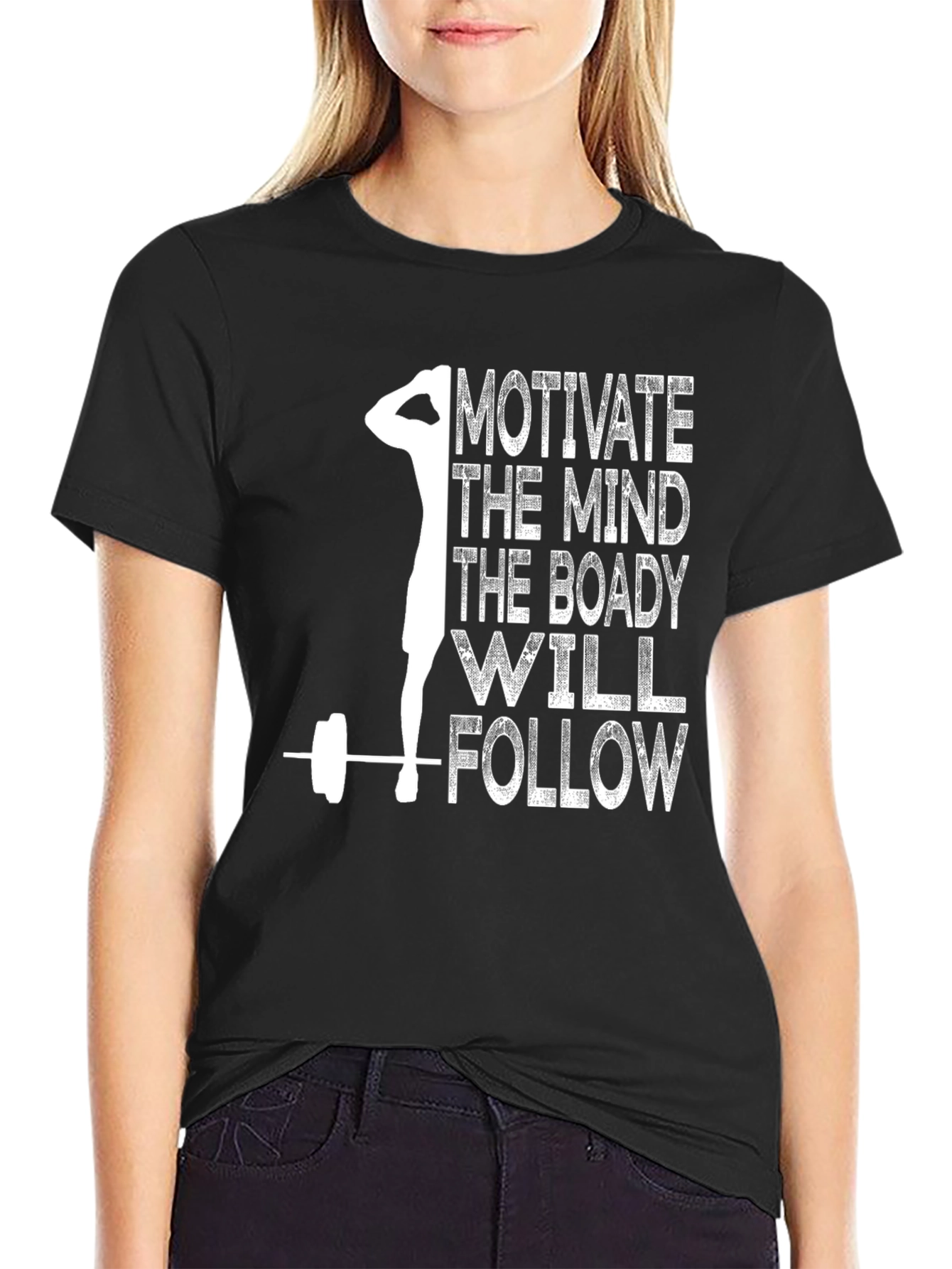 Motivate the Mind T-Shirt - Gym Workout Apparel