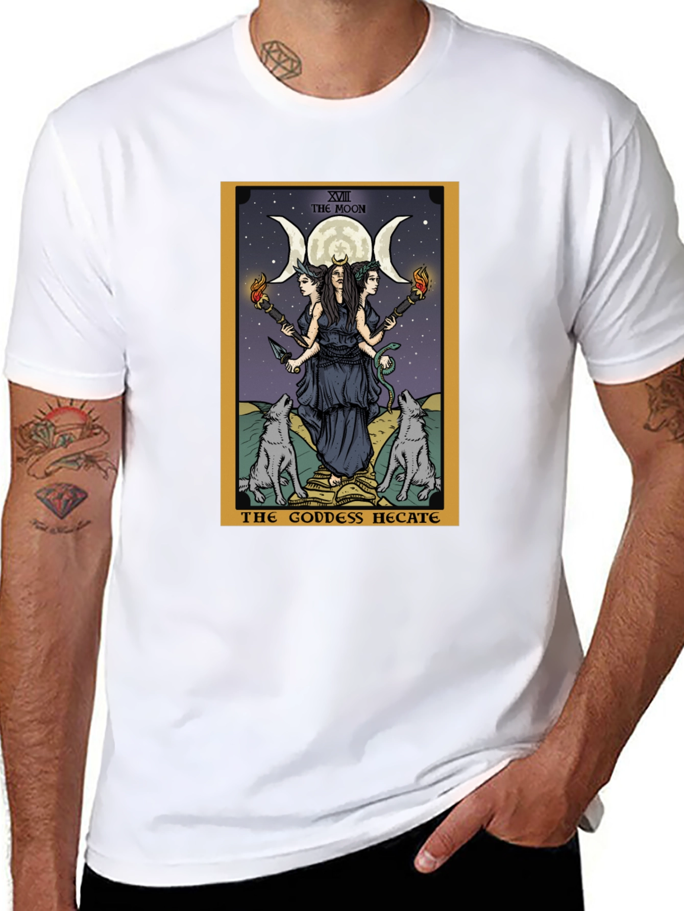 Hecate Tarot Card Graphic T-Shirt