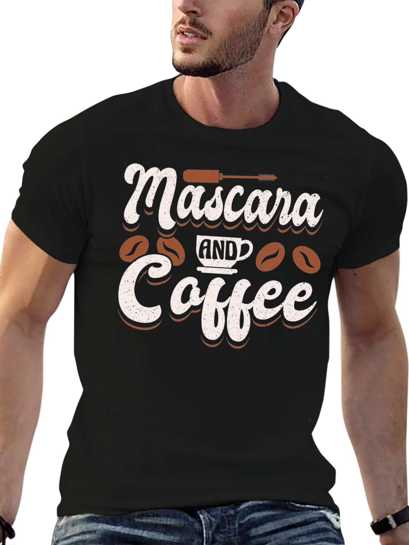 Mascara and Coffee Graphic Tee