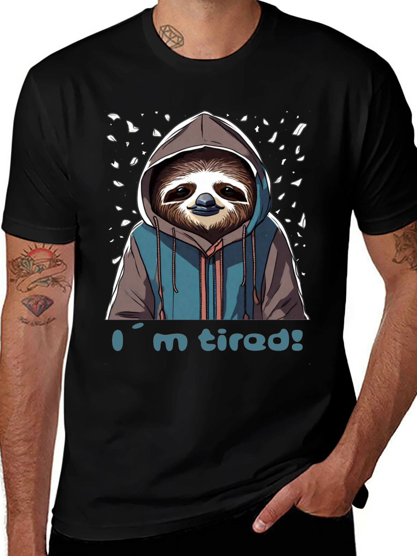 Im Tired Sloth Graphic T-Shirt