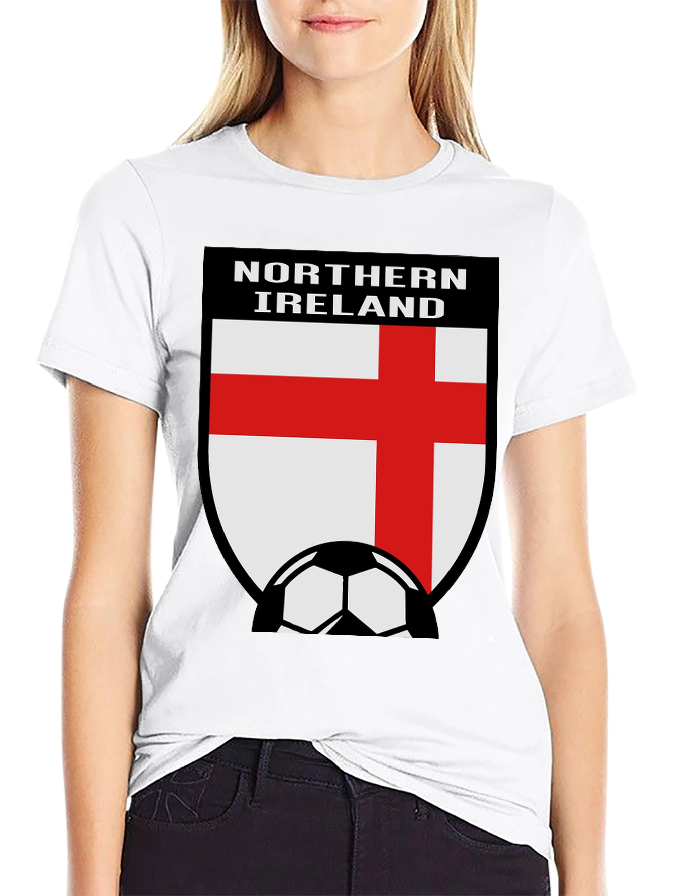 Northern Ireland Soccer Fan T-Shirt - Black