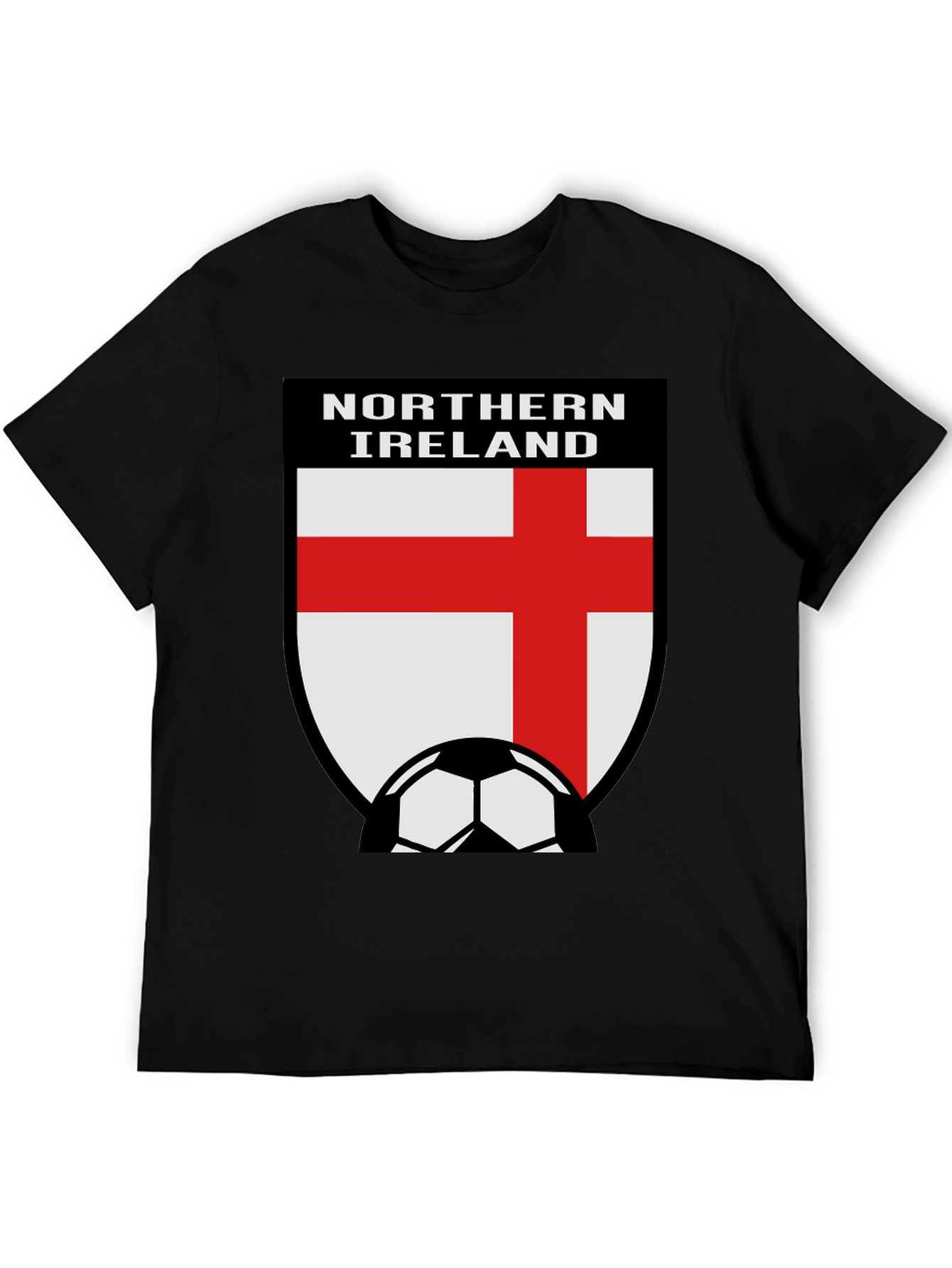 Northern Ireland Soccer Fan T-Shirt - Black