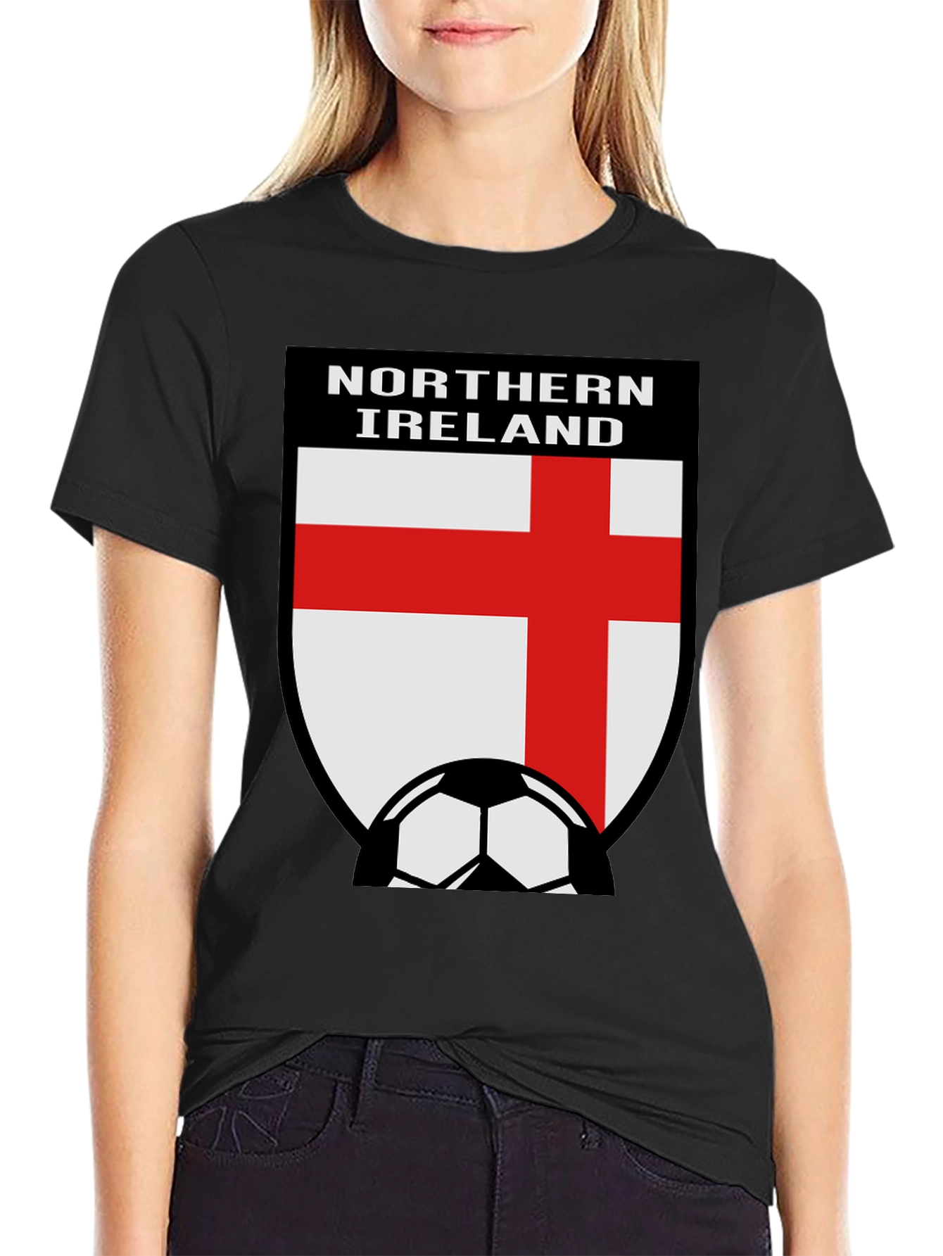 Northern Ireland Soccer Fan T-Shirt - Black