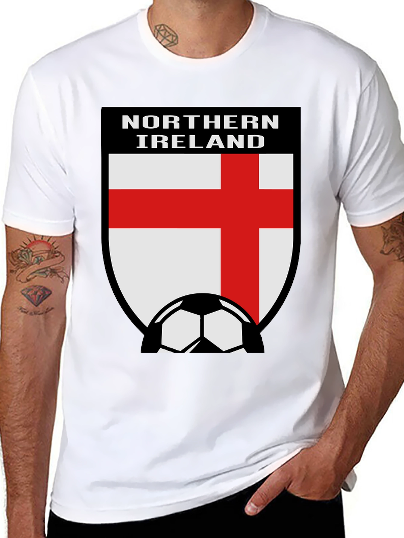 Northern Ireland Soccer Fan T-Shirt - Black