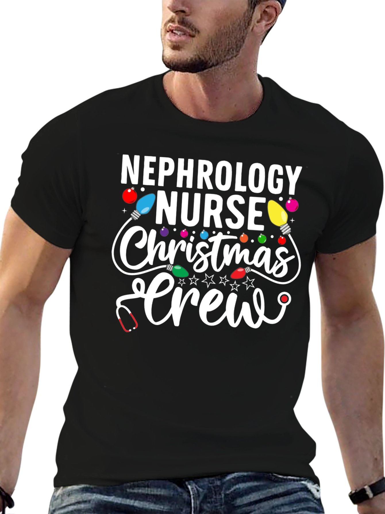 Nephrology Nurse Christmas Crew Graphic Tee