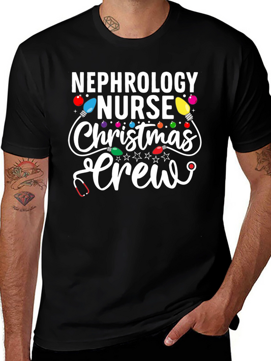 Nephrology Nurse Christmas Crew Graphic Tee