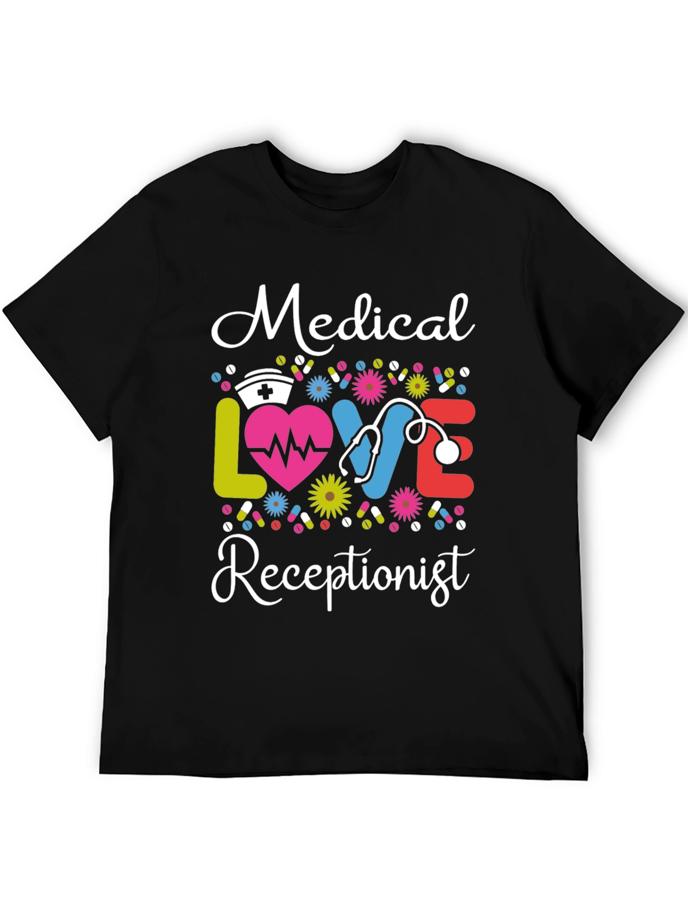 Medical Receptionist T-Shirt: Love & Profession