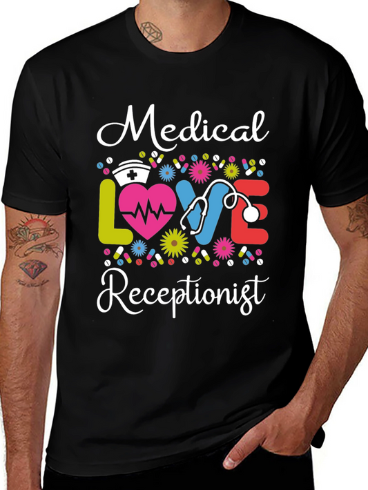Medical Receptionist T-Shirt: Love & Profession