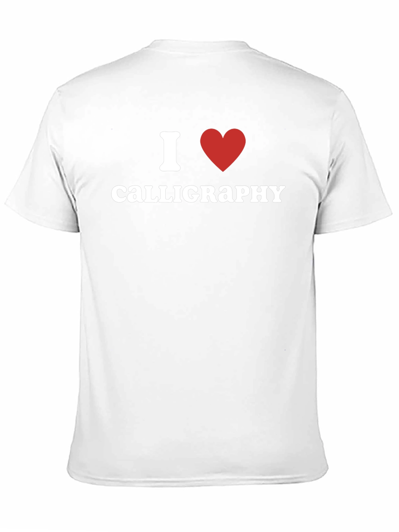 I Heart Calligraphy Black T-Shirt