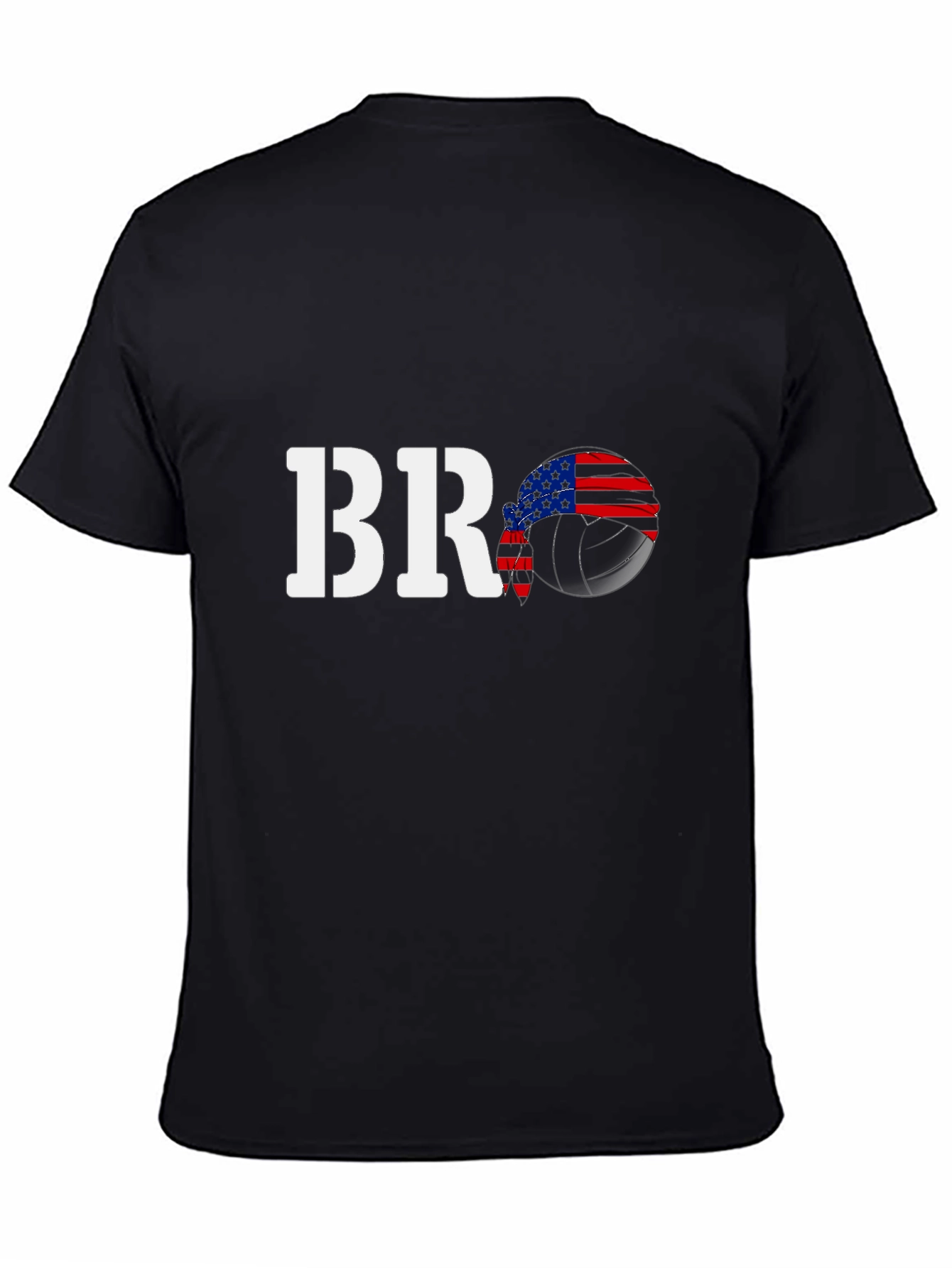 BRO Volleyball USA Flag T-Shirt