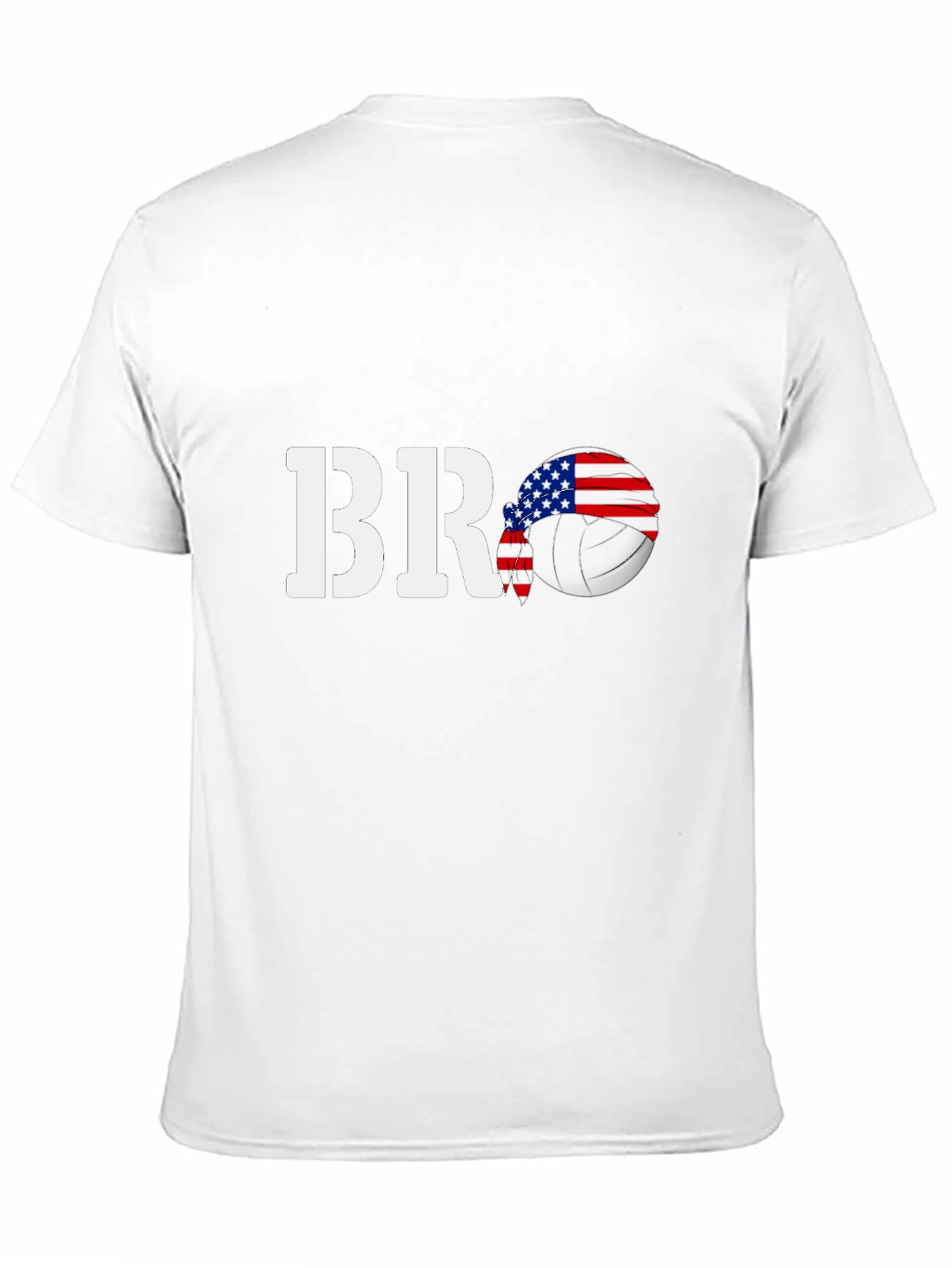 BRO Volleyball USA Flag T-Shirt