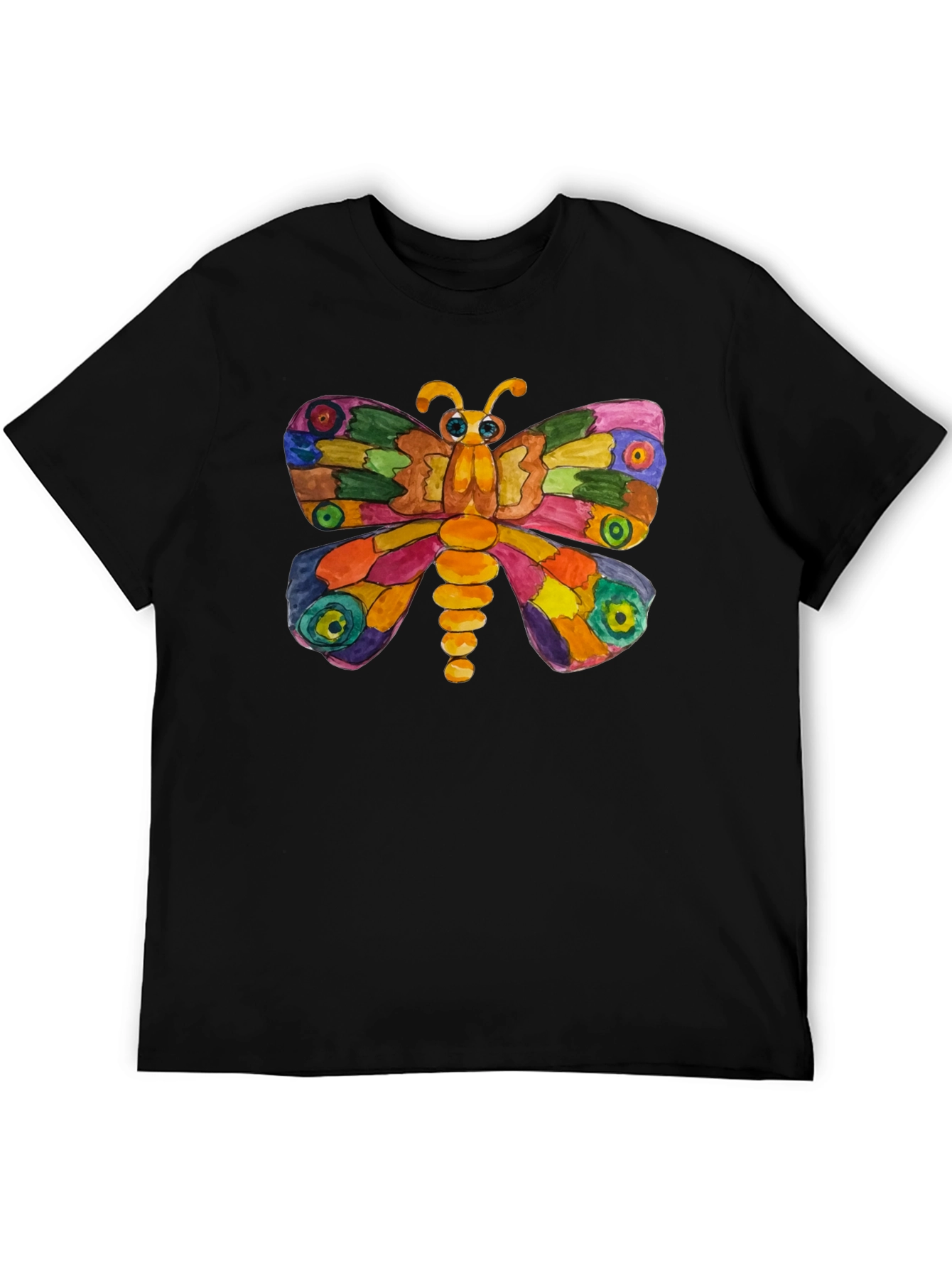 Colorful Butterfly Graphic T-Shirt