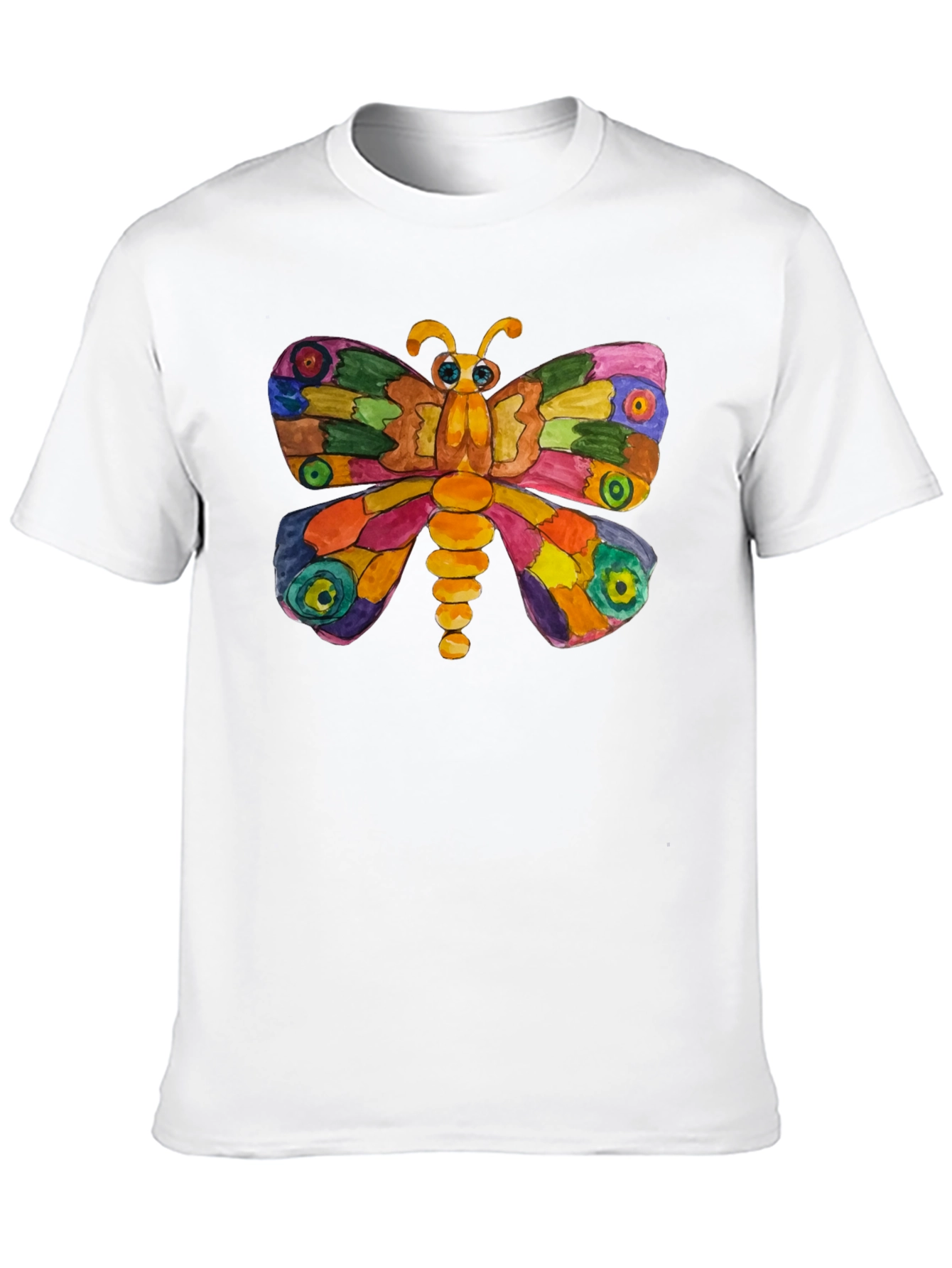 Colorful Butterfly Graphic T-Shirt