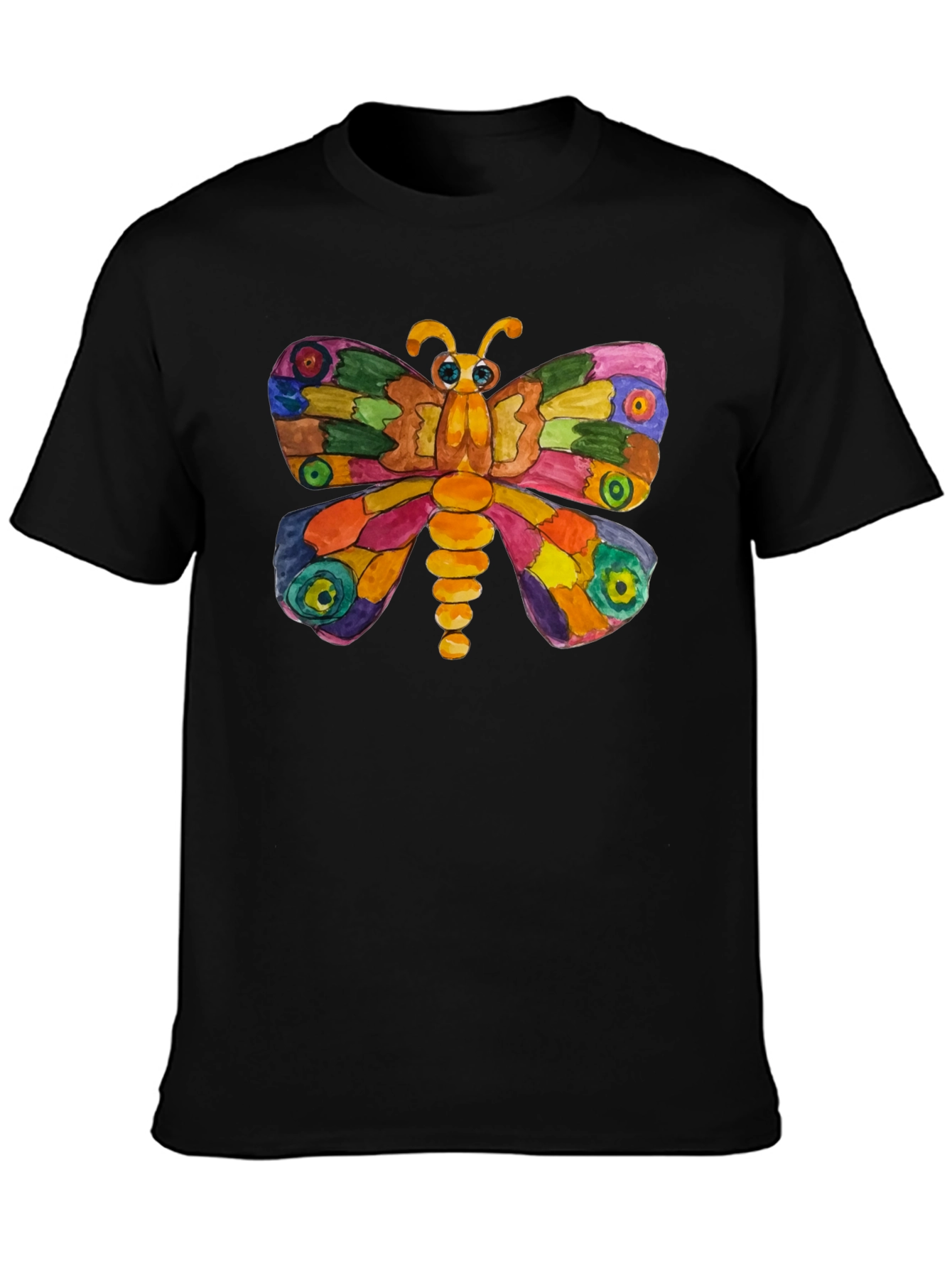Colorful Butterfly Graphic T-Shirt