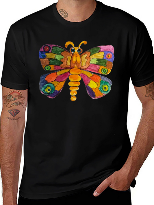 Colorful Butterfly Graphic T-Shirt