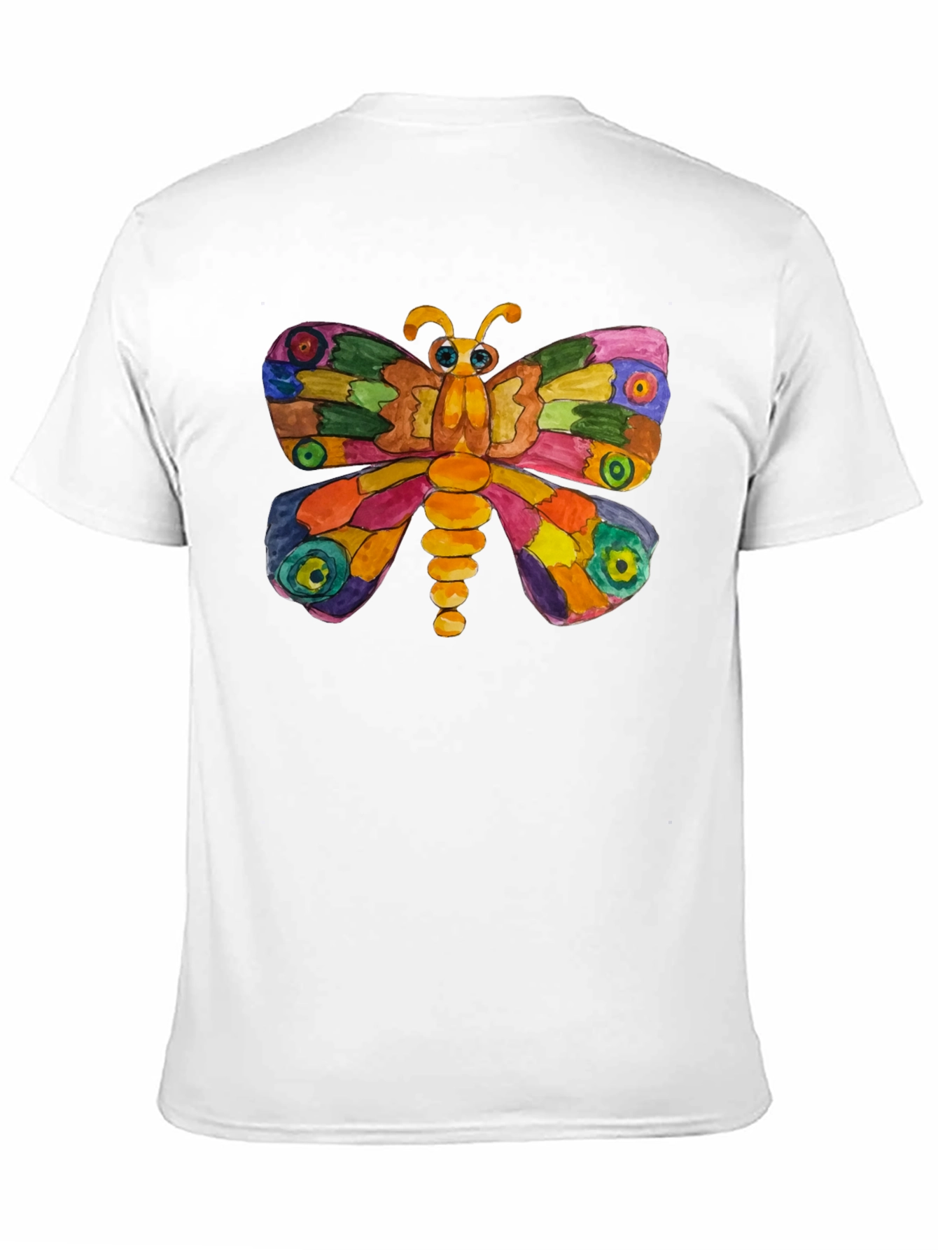 Colorful Butterfly Graphic T-Shirt