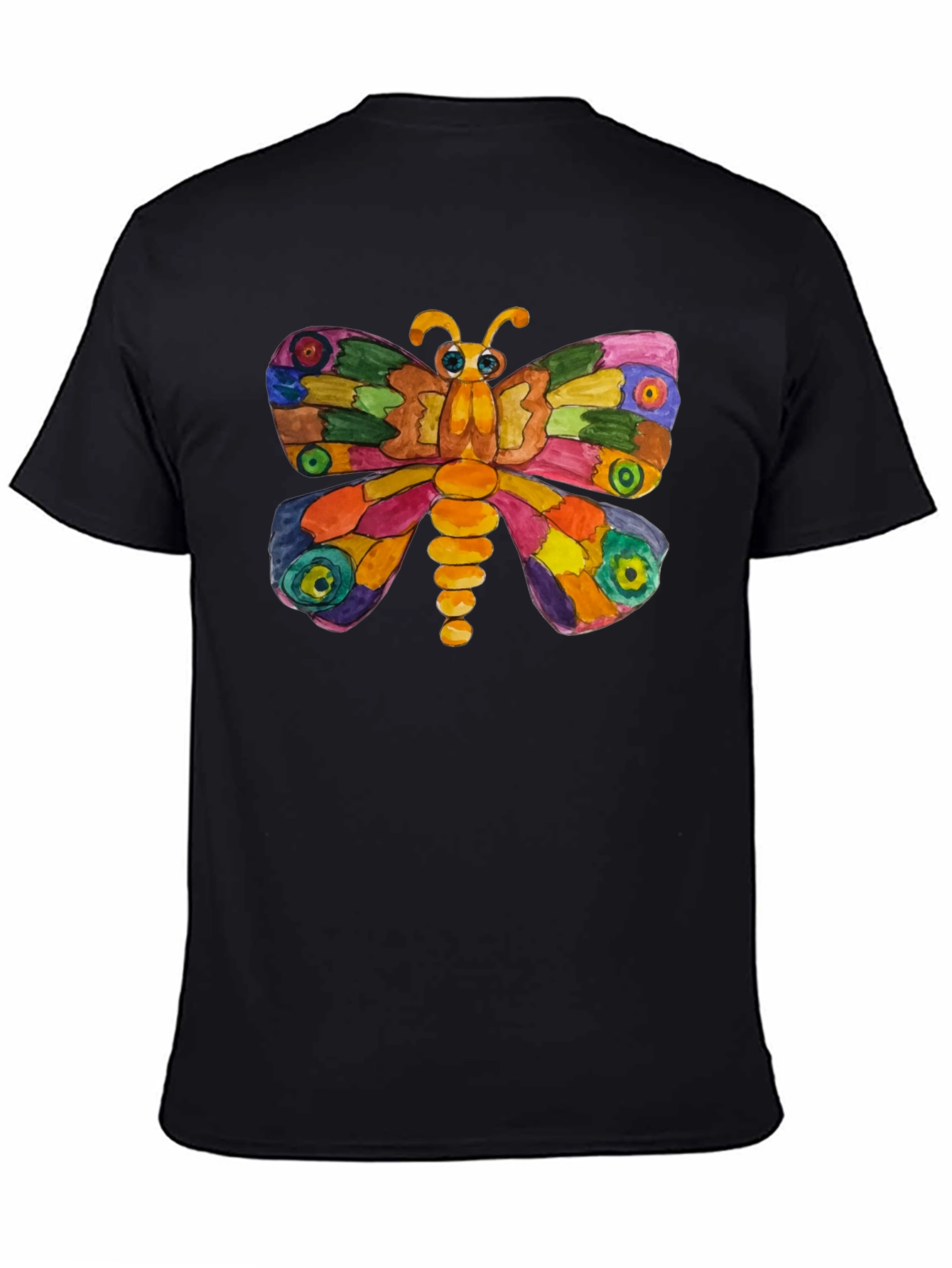 Colorful Butterfly Graphic T-Shirt