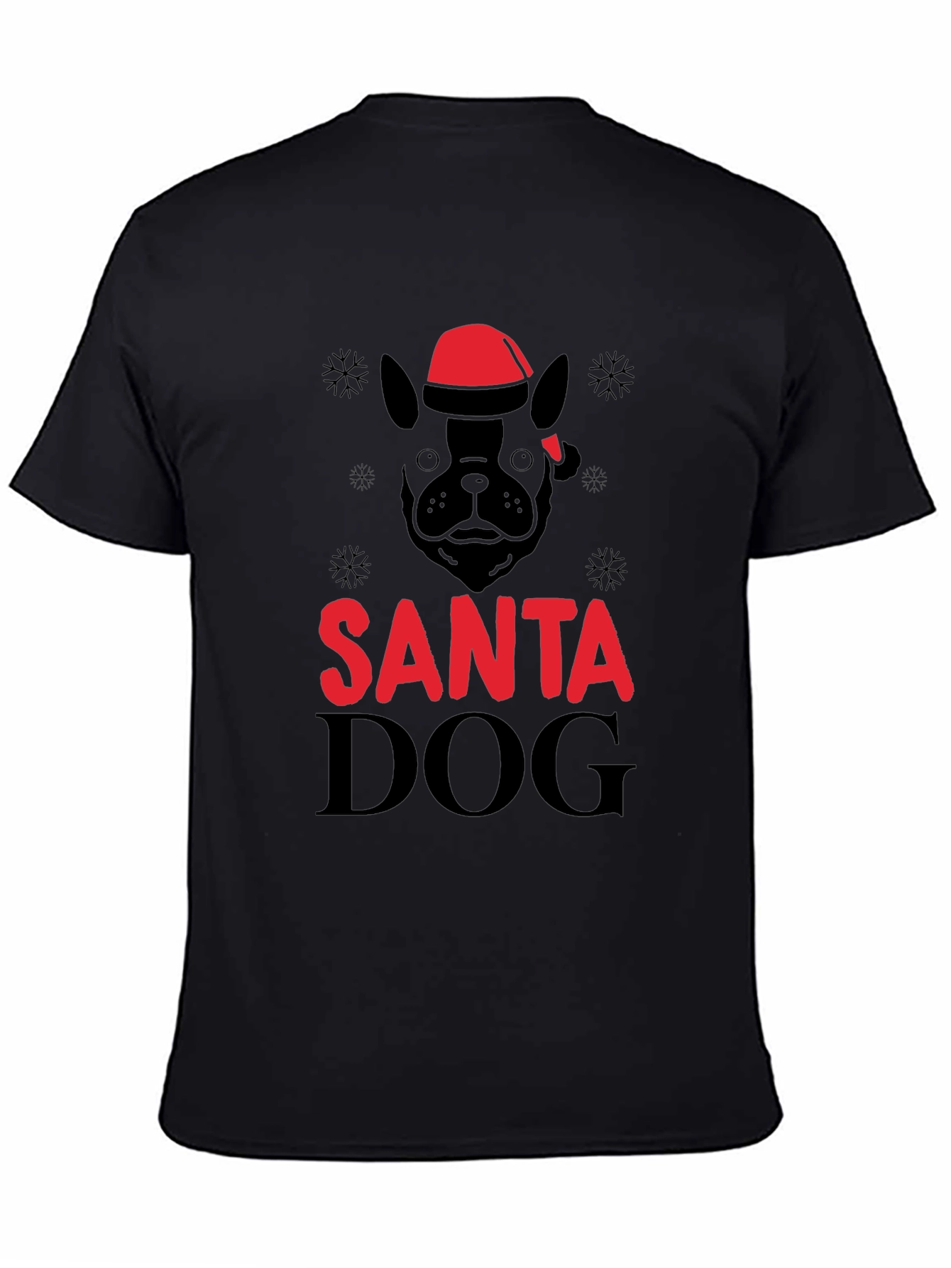 Santa Dog Graphic T-Shirt