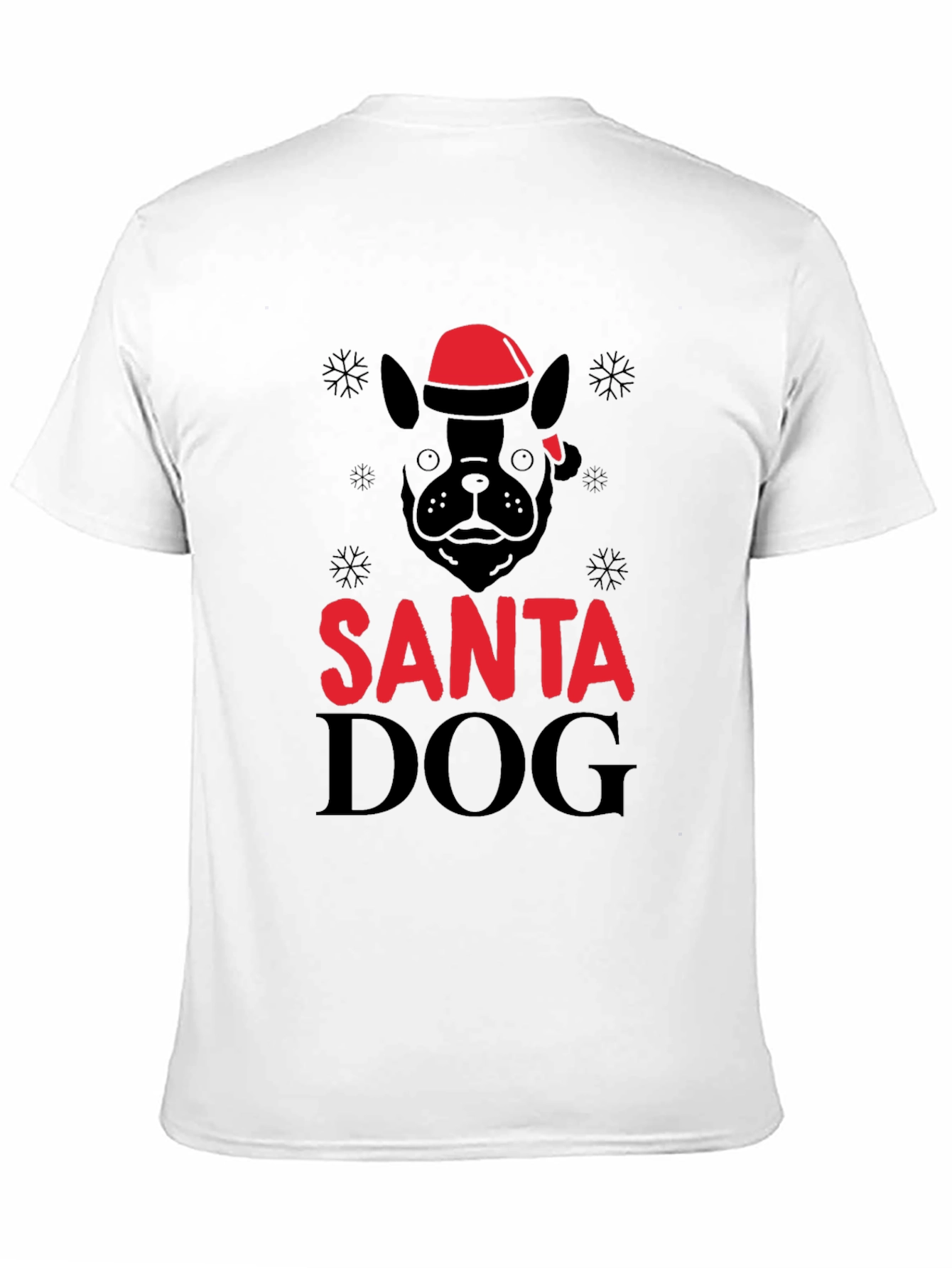Santa Dog Graphic T-Shirt