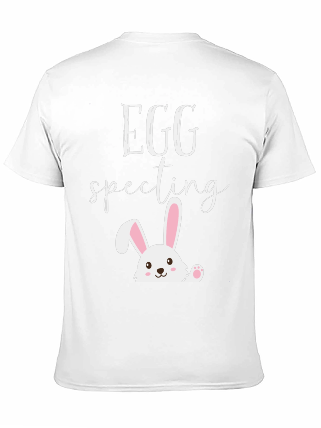 Eggspecting Easter Bunny Black Graphic T-Shirt