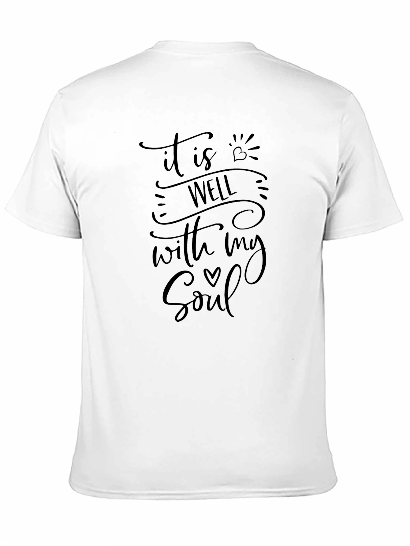 It Is Well With My Soul Black Tee
