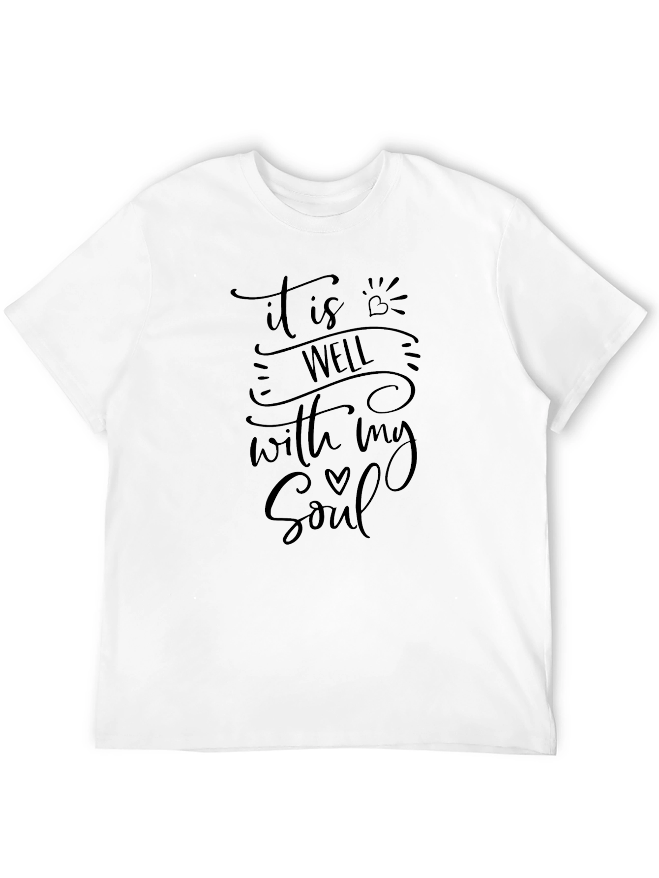 It Is Well With My Soul Black Tee