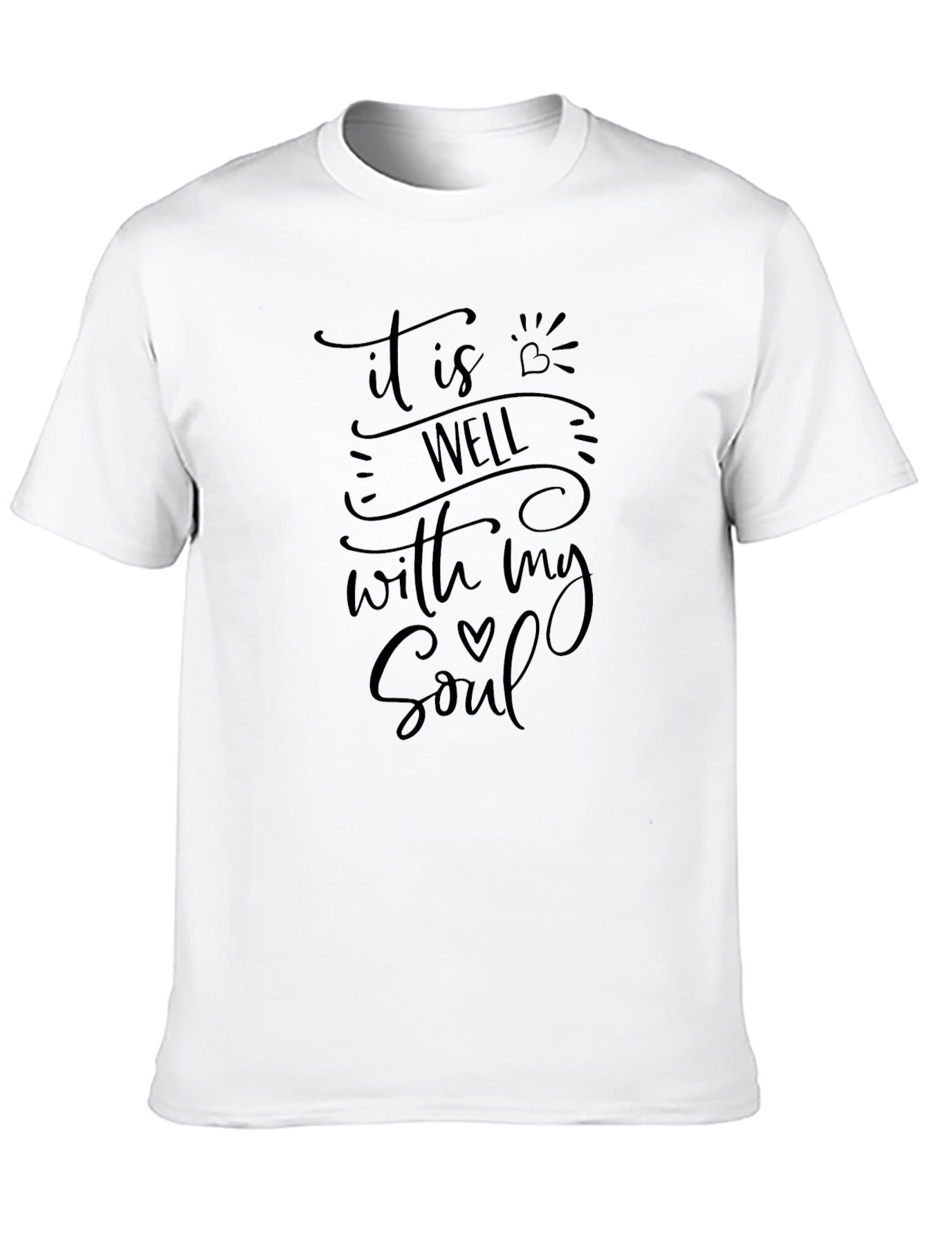 It Is Well With My Soul Black Tee