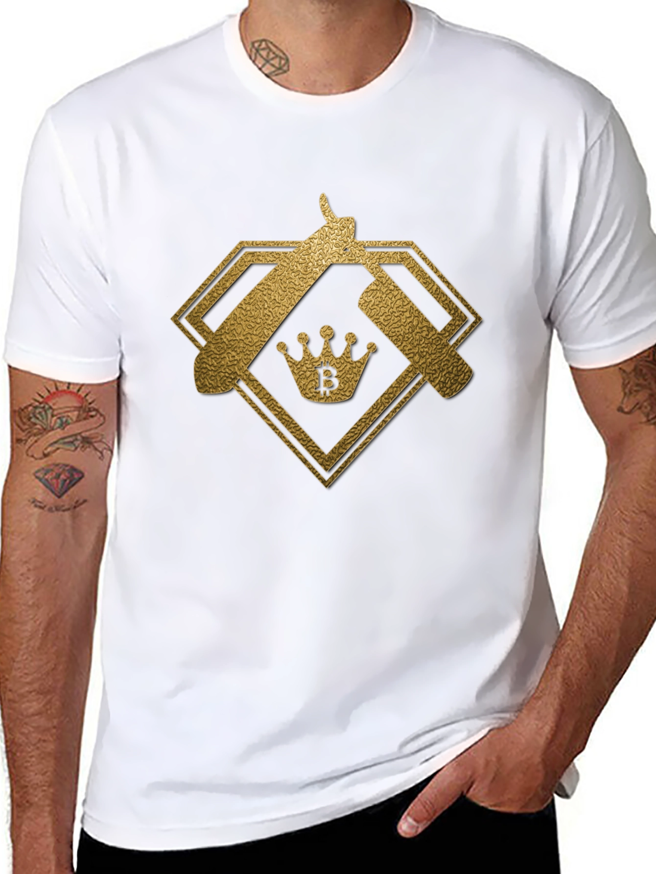 Bitcoin King Barber Tee - Crypto Style