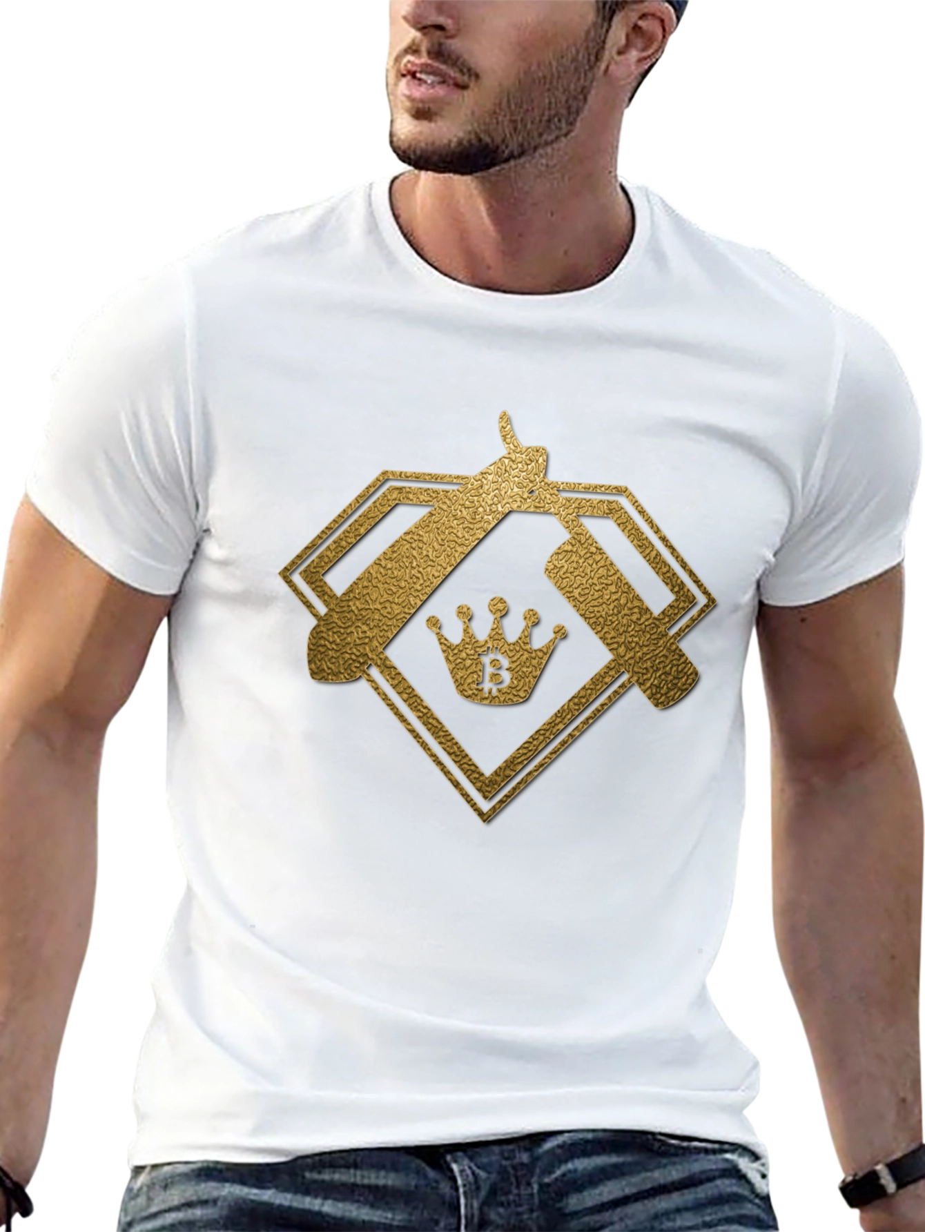 Bitcoin King Barber Tee - Crypto Style