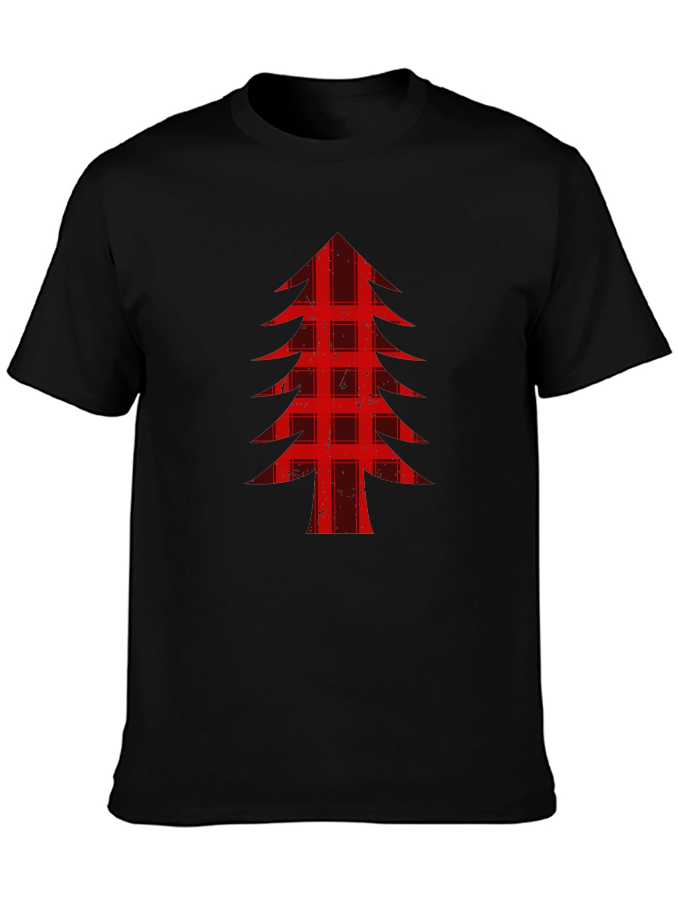 Buffalo Plaid Christmas Tree Graphic Tee