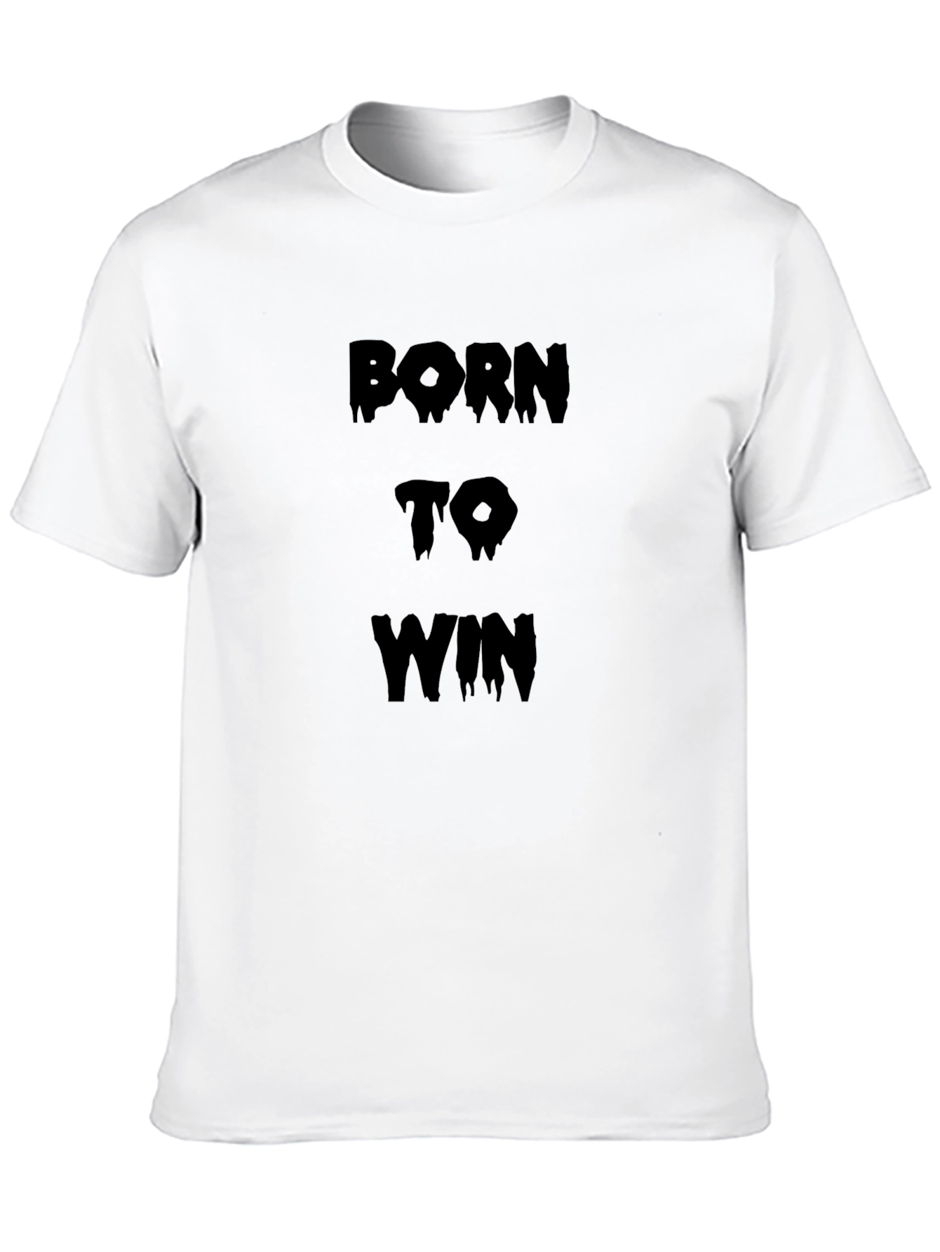 Born to Win Black Graphic T-Shirt