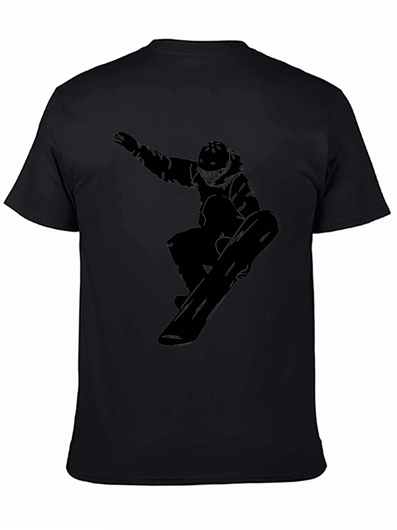 Black Snowboarder Graphic Tee