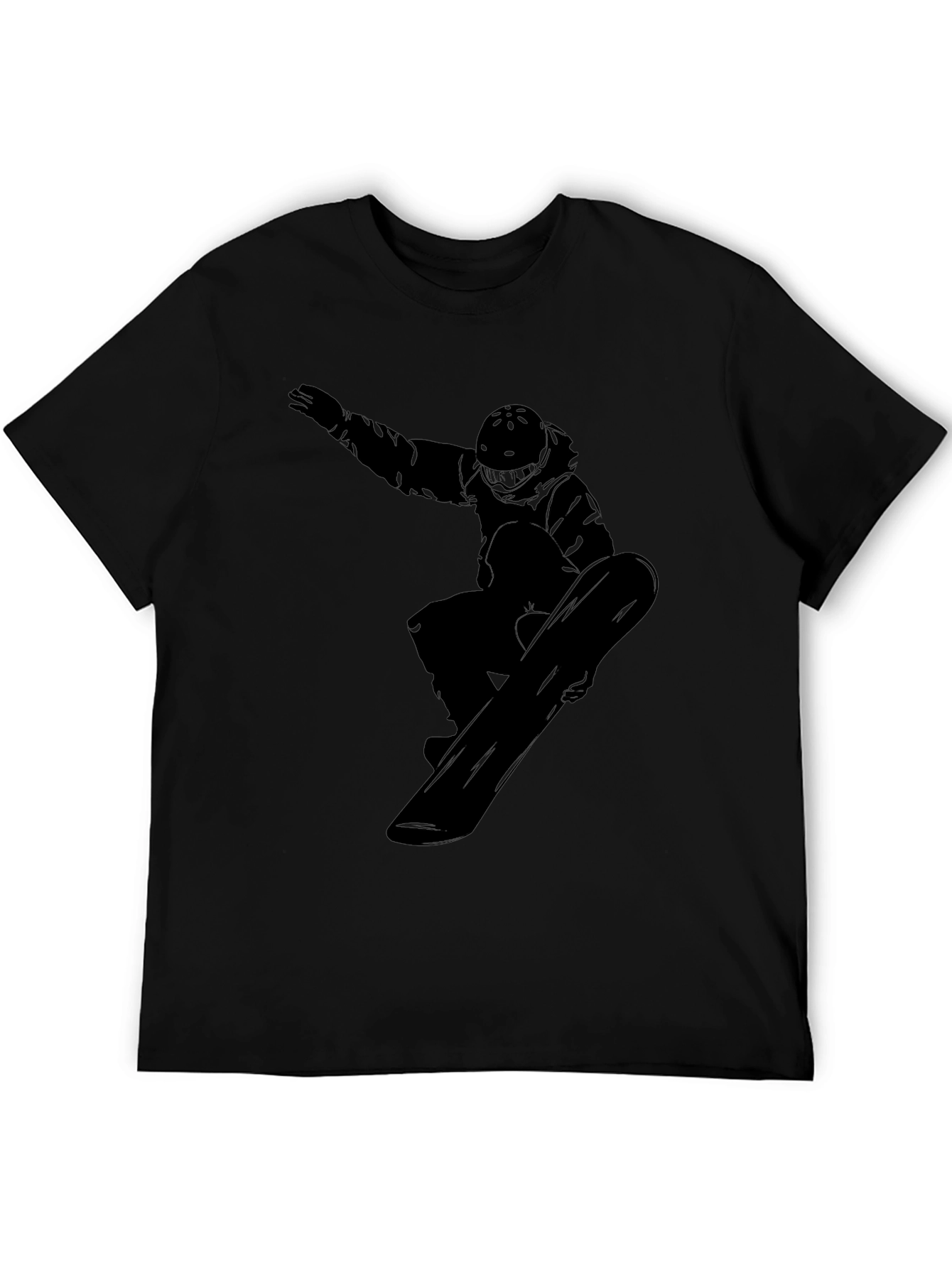 Black Snowboarder Graphic Tee