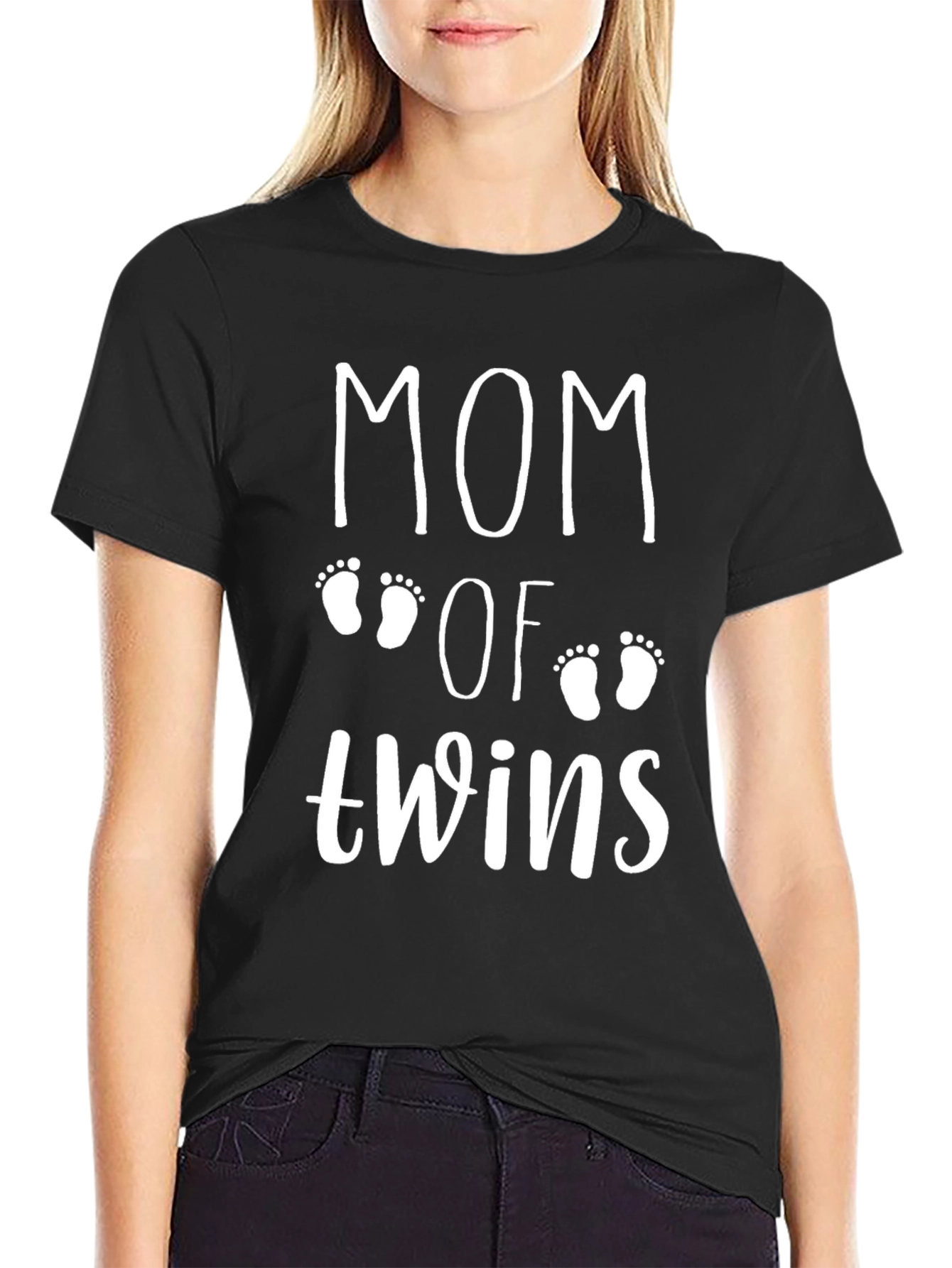Mom of Twins T-Shirt - Black Unisex Tee