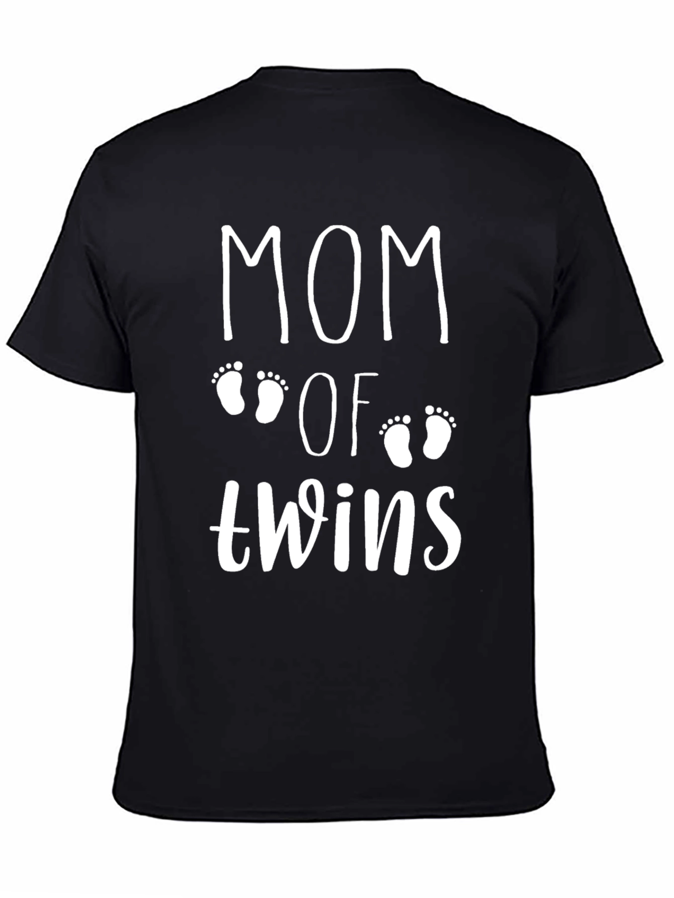 Mom of Twins T-Shirt - Black Unisex Tee