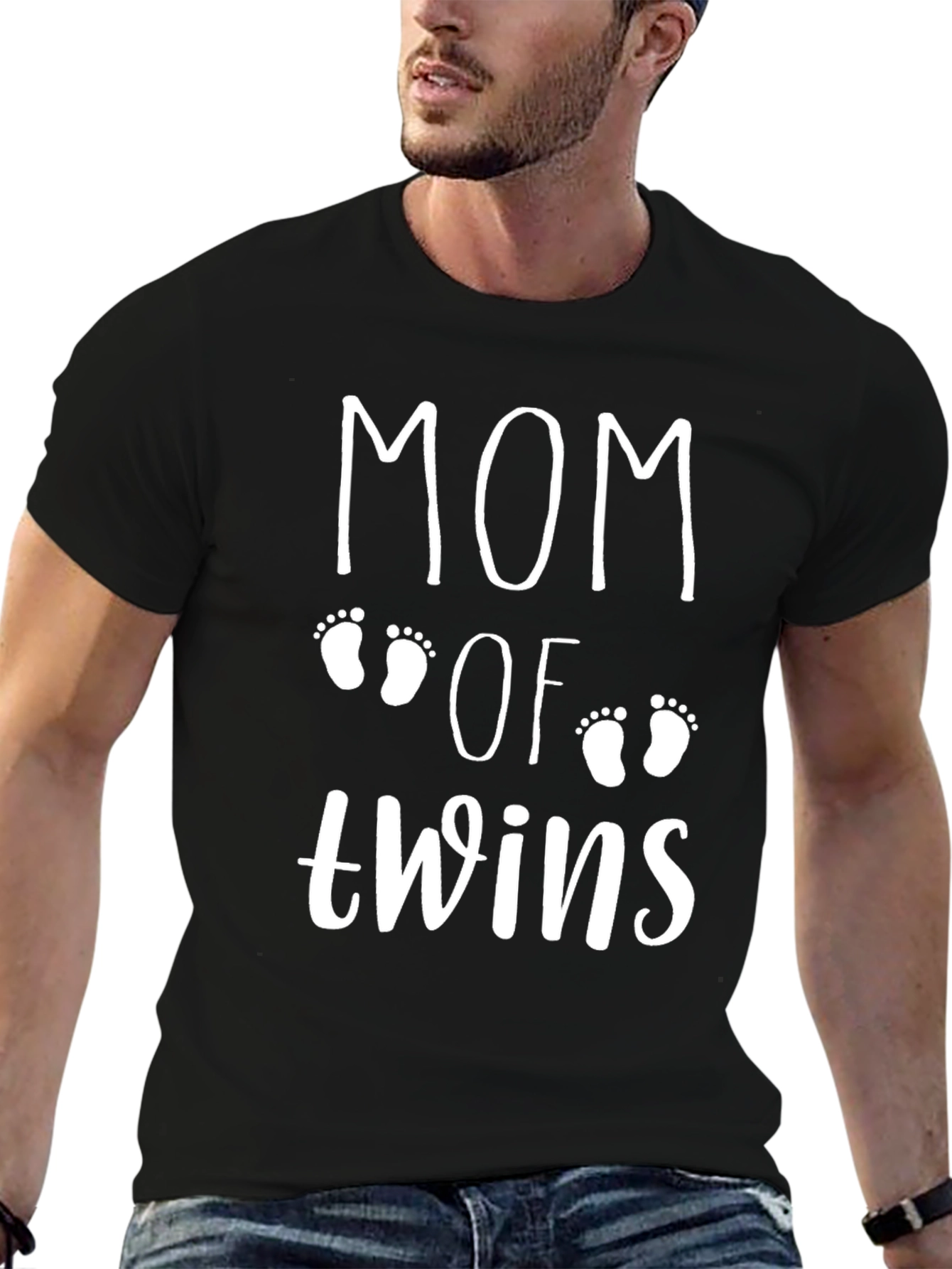 Mom of Twins T-Shirt - Black Unisex Tee