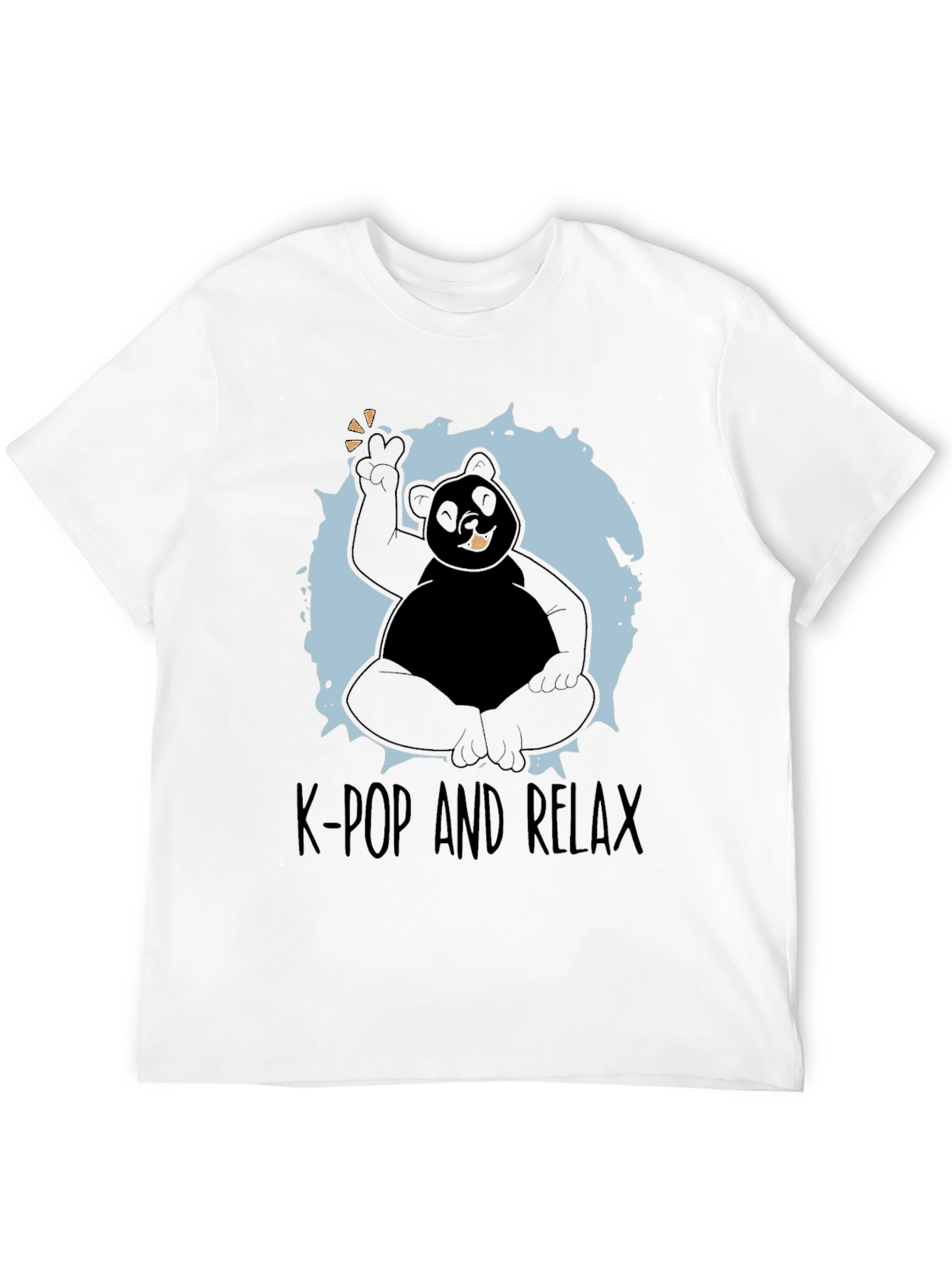 K-Pop and Relax T-Shirt - Panda Design
