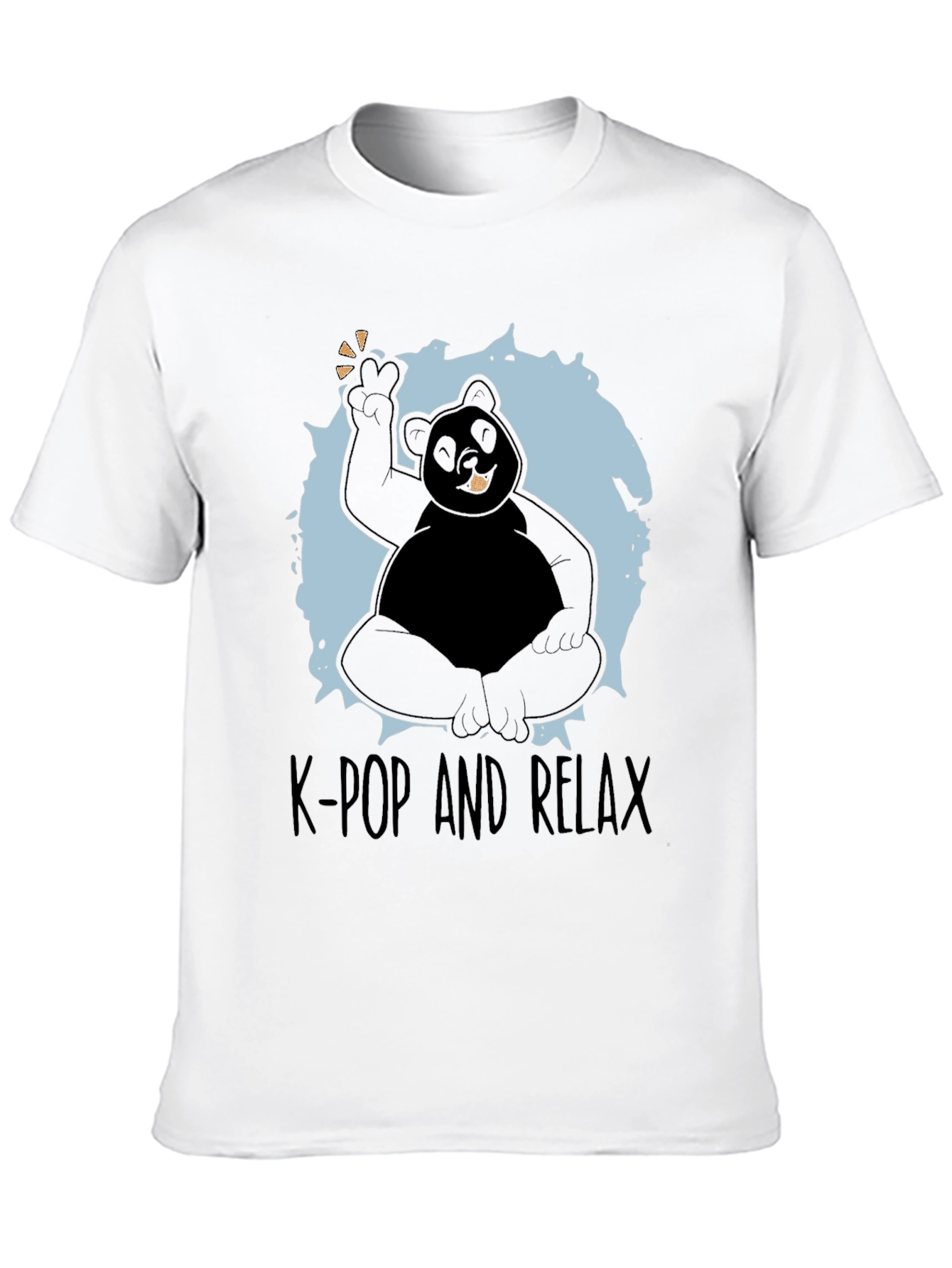 K-Pop and Relax T-Shirt - Panda Design