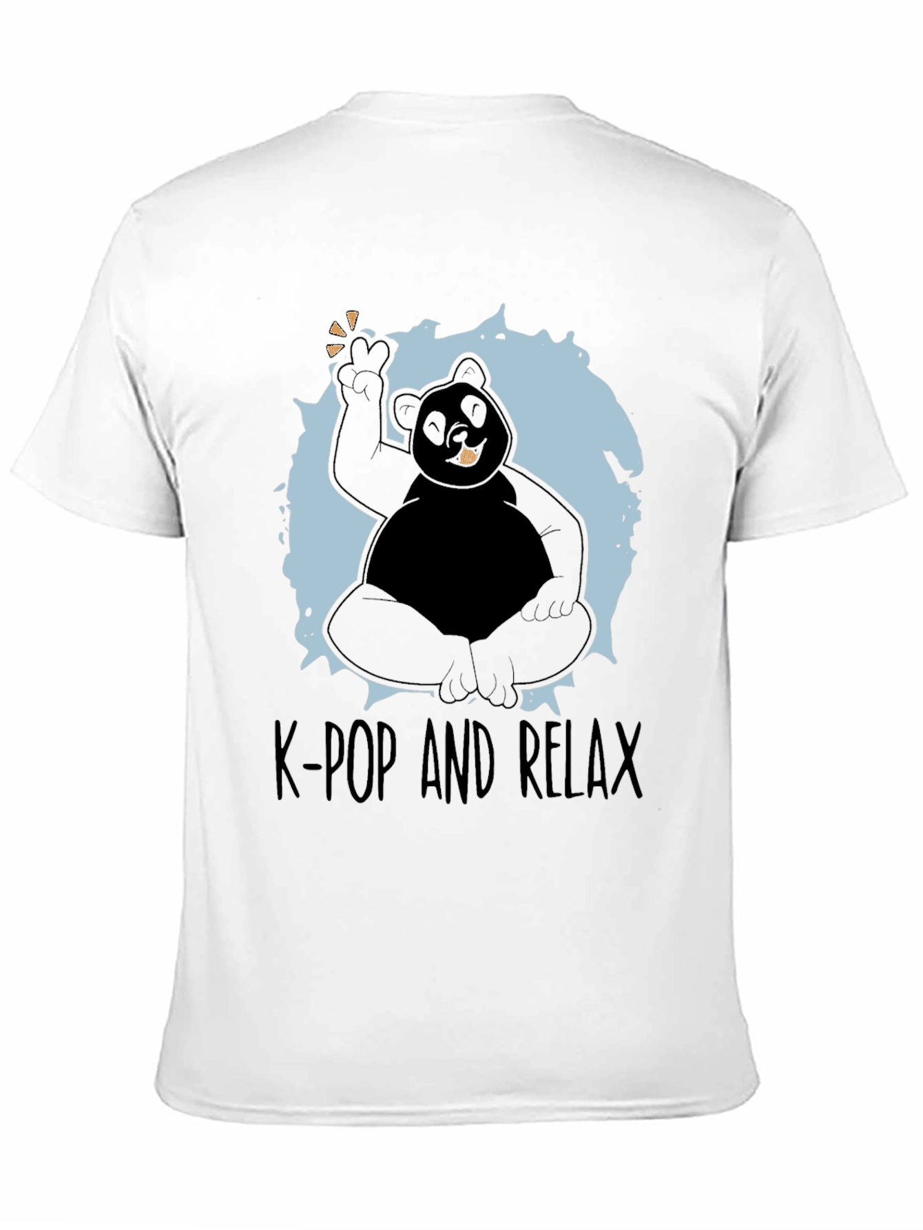 K-Pop and Relax T-Shirt - Panda Design