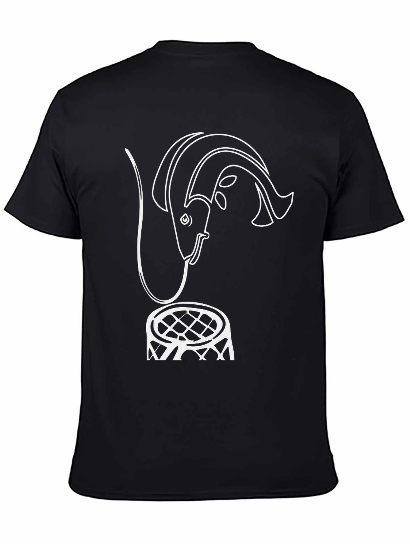 Fish & Net Graphic T-Shirt