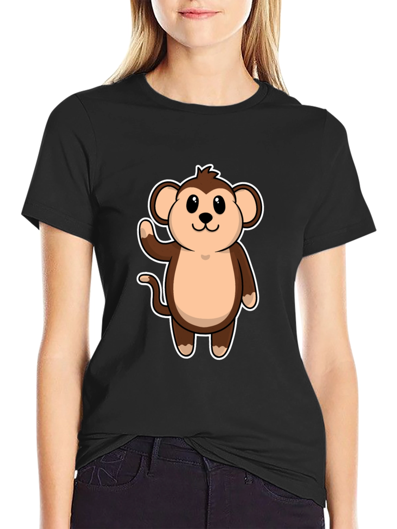 Monkey Graphic Tee - Soft Cotton Casual T-Shirt