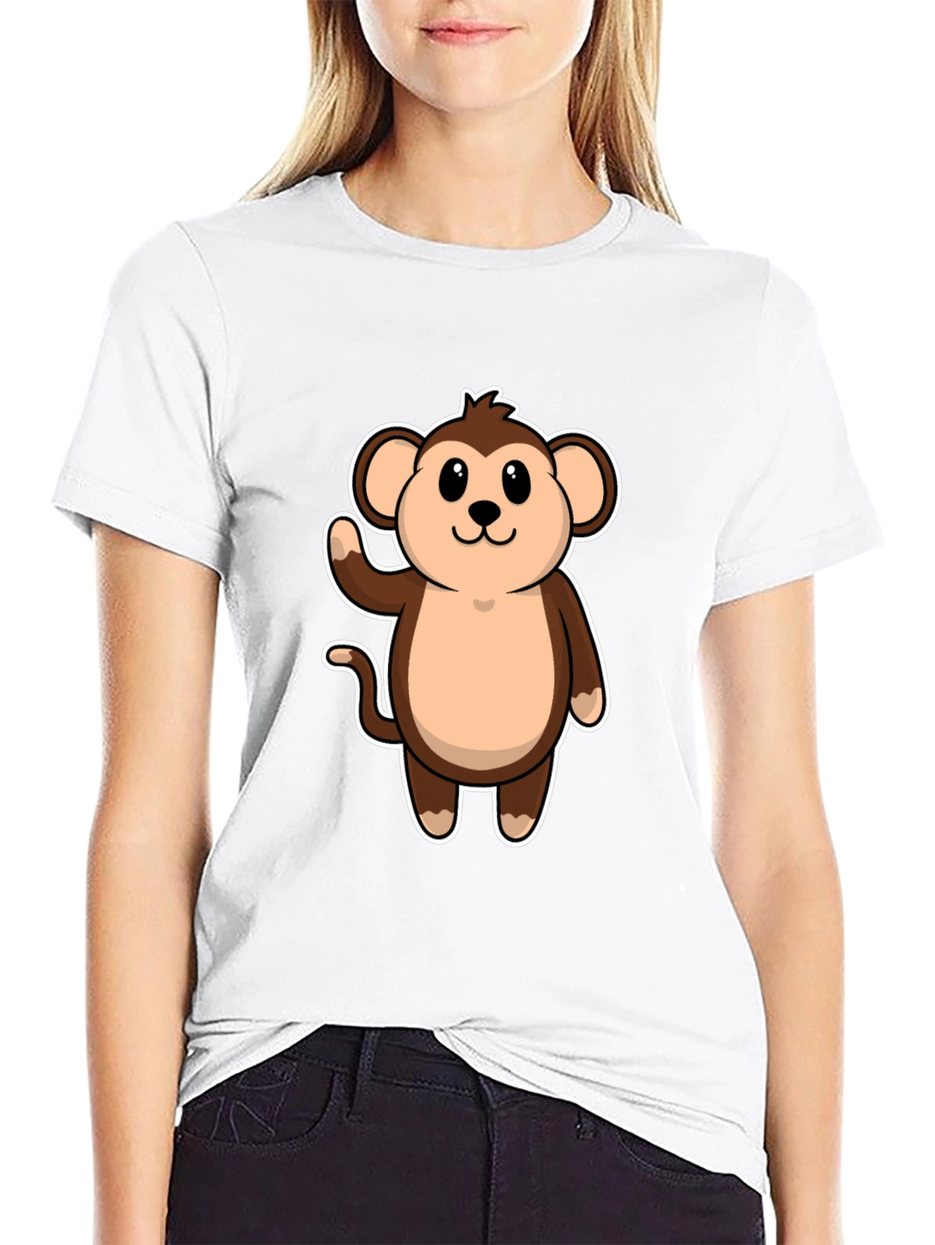 Monkey Graphic Tee - Soft Cotton Casual T-Shirt